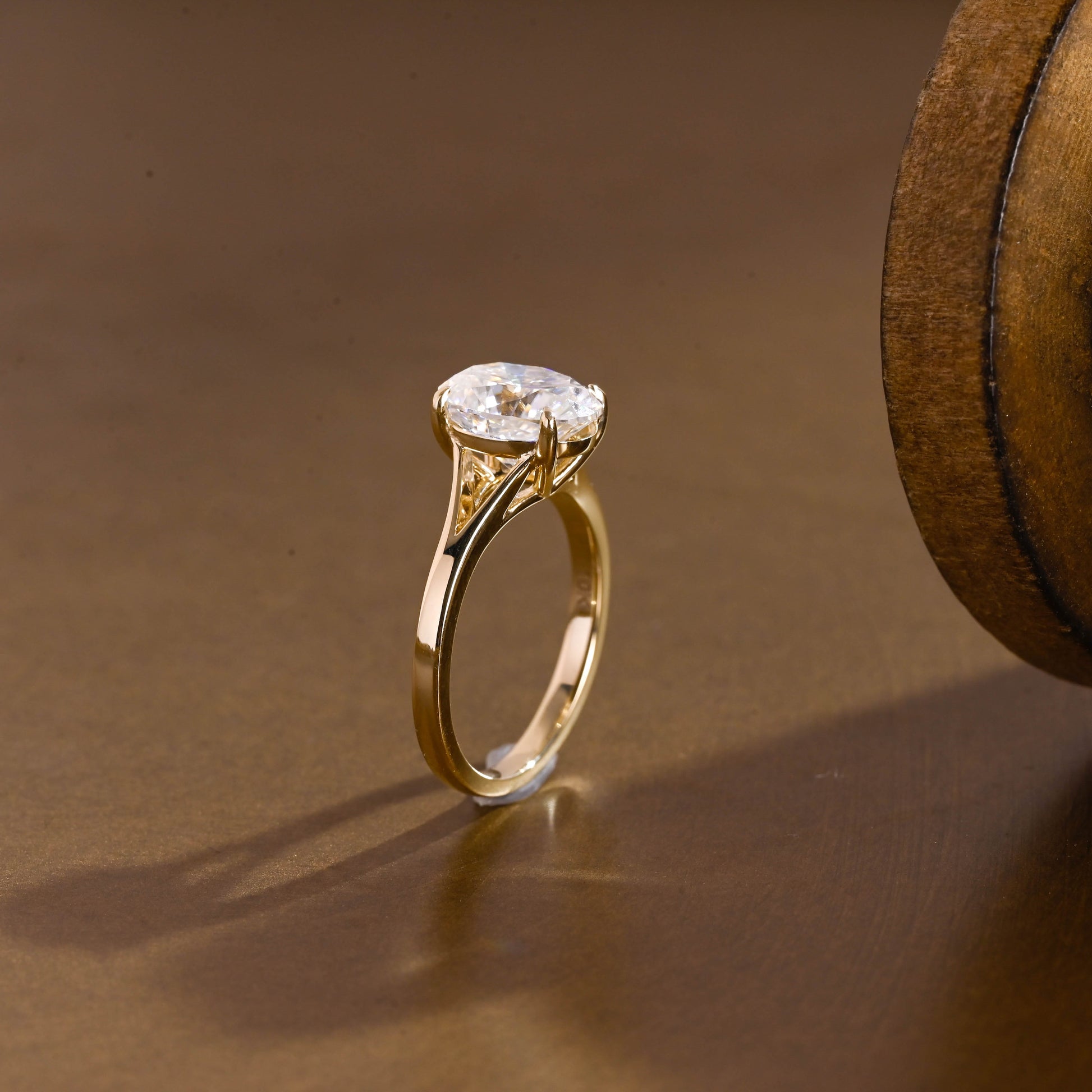 2 CT Round Three Stones Lab Grown Diamond Engagement Ring