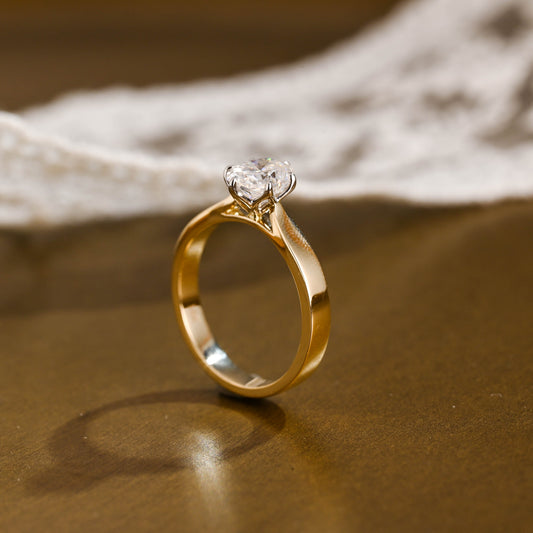 2 CT Round Three Stones Lab Grown Diamond Engagement Ring