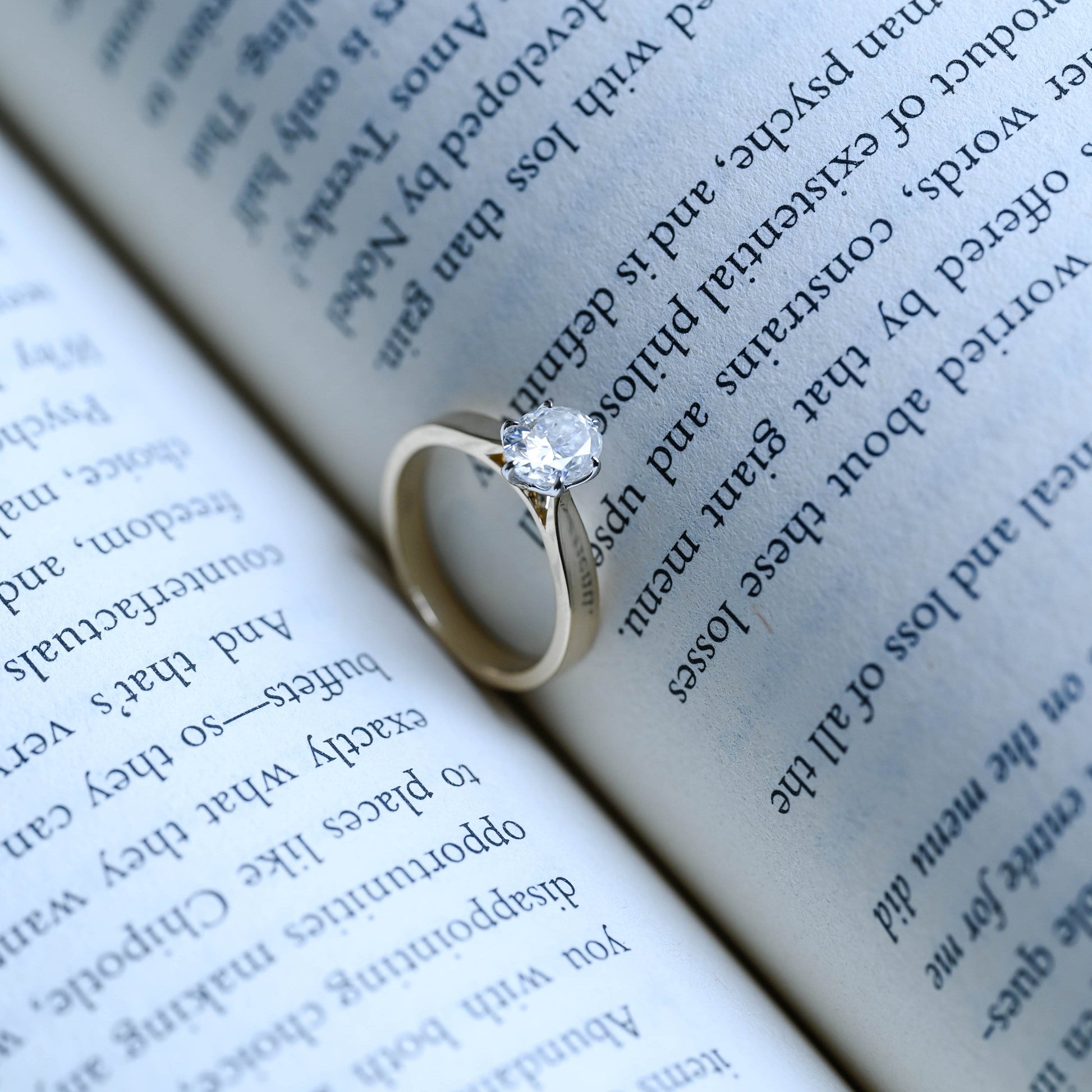 2 CT Round Three Stones Lab Grown Diamond Engagement Ring