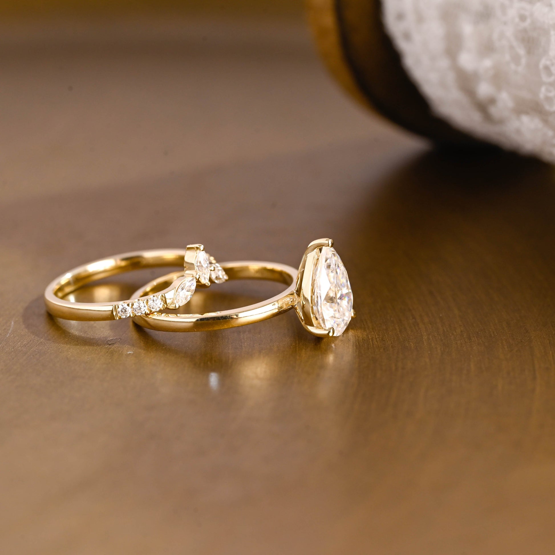 3.0 CT Round Pave Lab Grown Diamond Bridal Set