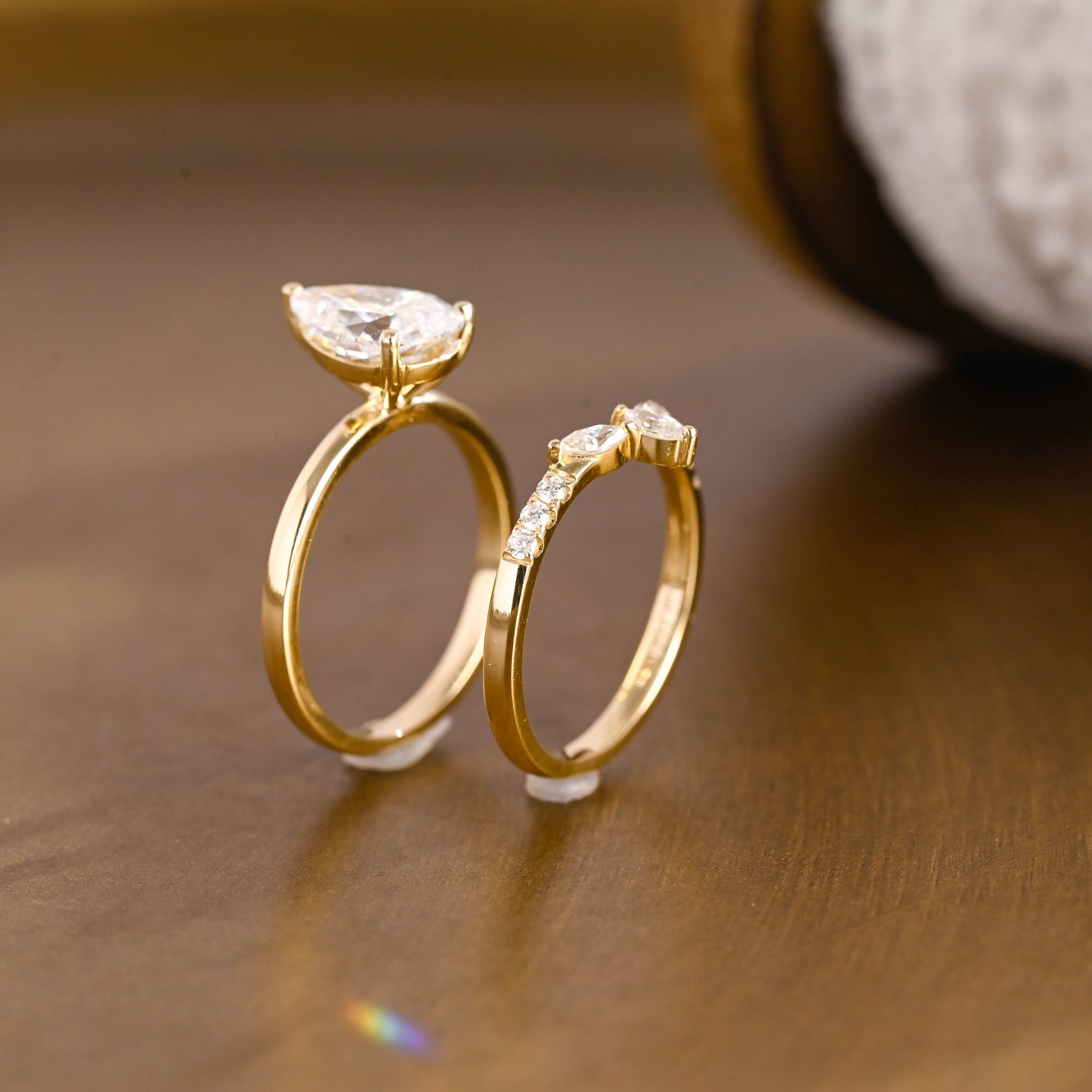 3.0 CT Round Pave Lab Grown Diamond Bridal Set