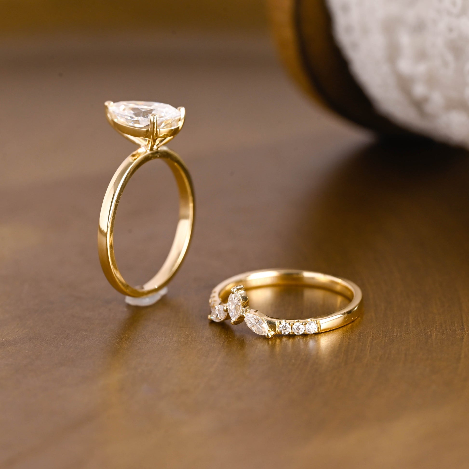 3.0 CT Round Pave Lab Grown Diamond Bridal Set
