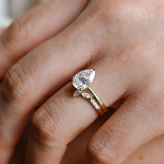 3.0 CT Round Pave Lab Grown Diamond Bridal Set