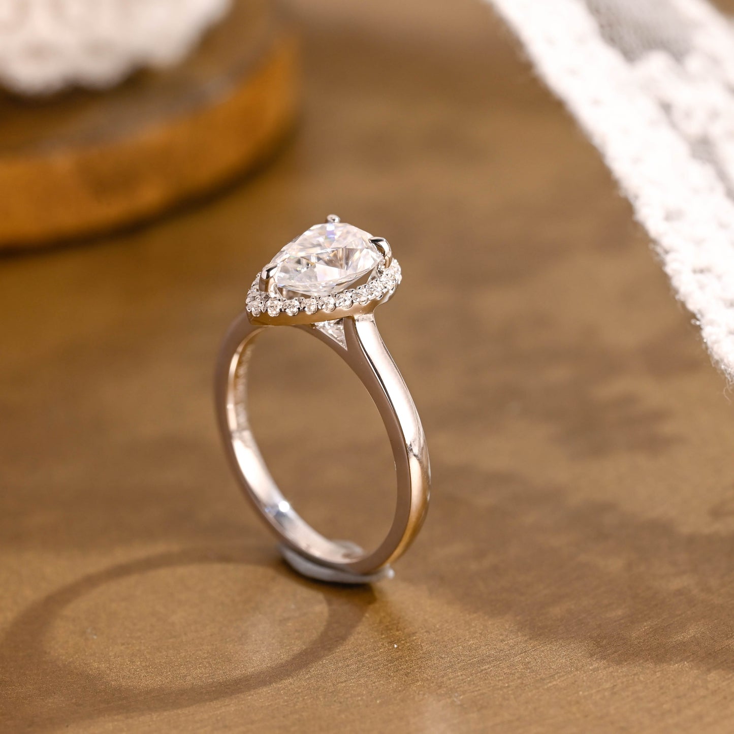 2 CT Round Three Stones Lab Grown Diamond Engagement Ring