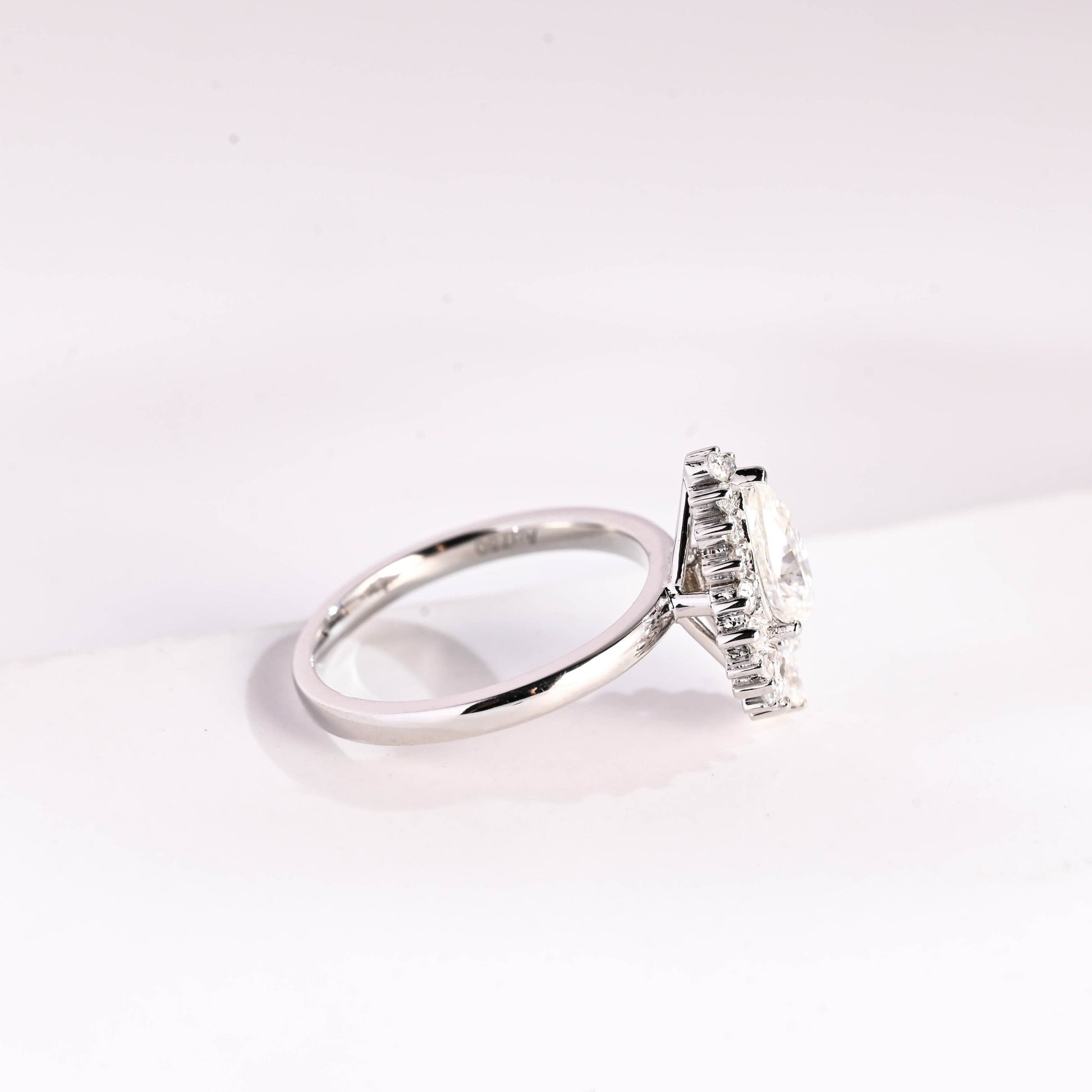2 CT Round Three Stones Lab Grown Diamond Engagement Ring