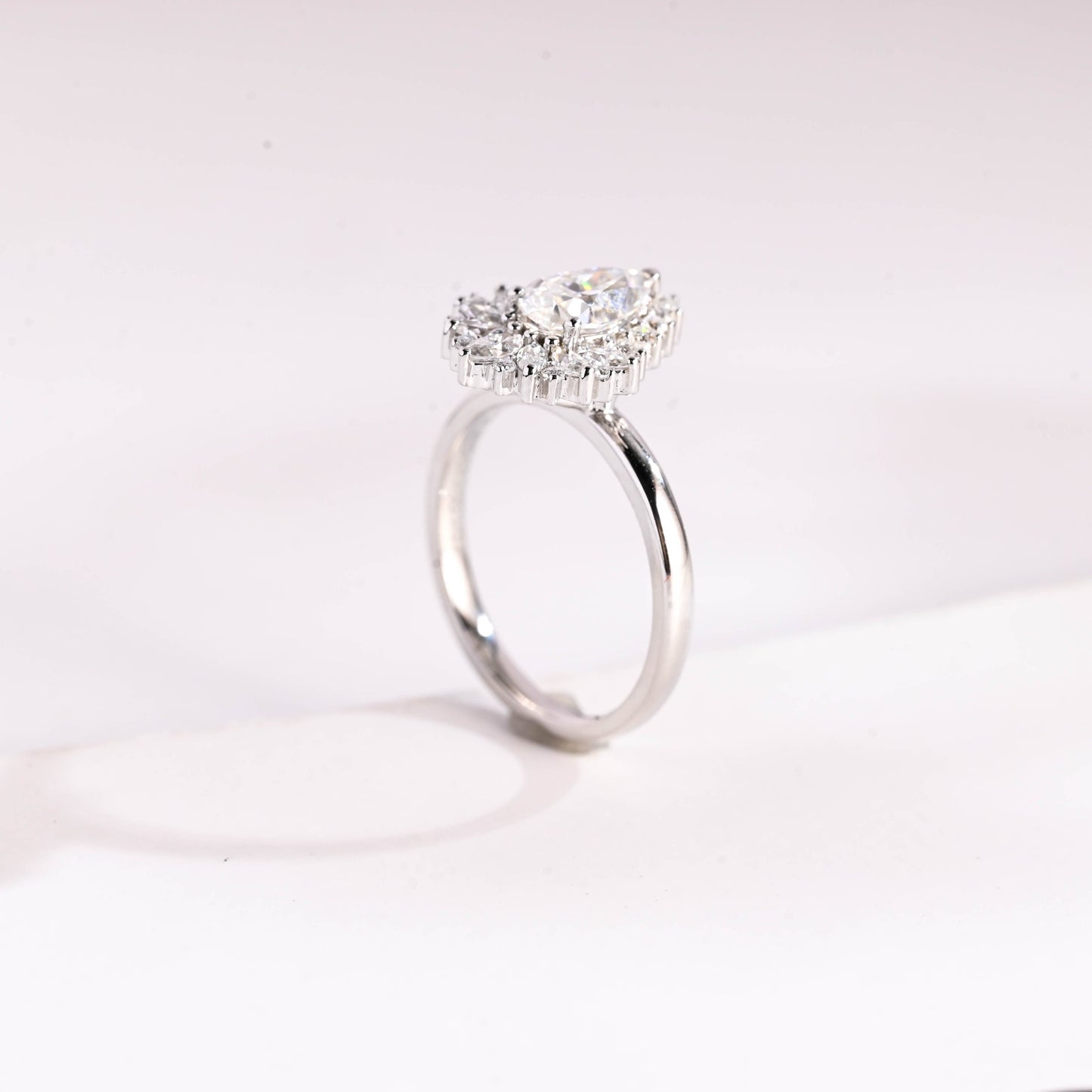 2 CT Round Three Stones Lab Grown Diamond Engagement Ring