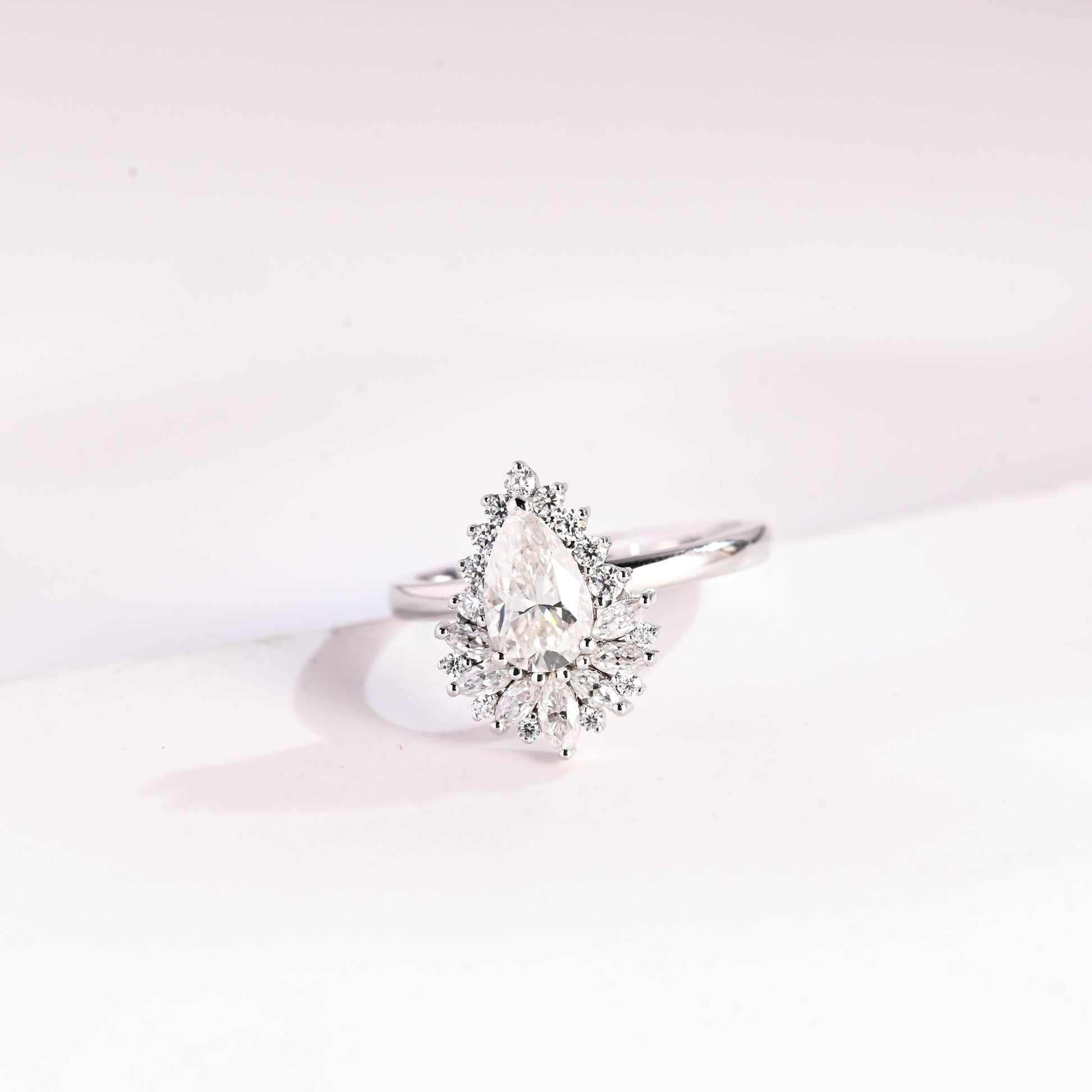 2 CT Round Three Stones Lab Grown Diamond Engagement Ring