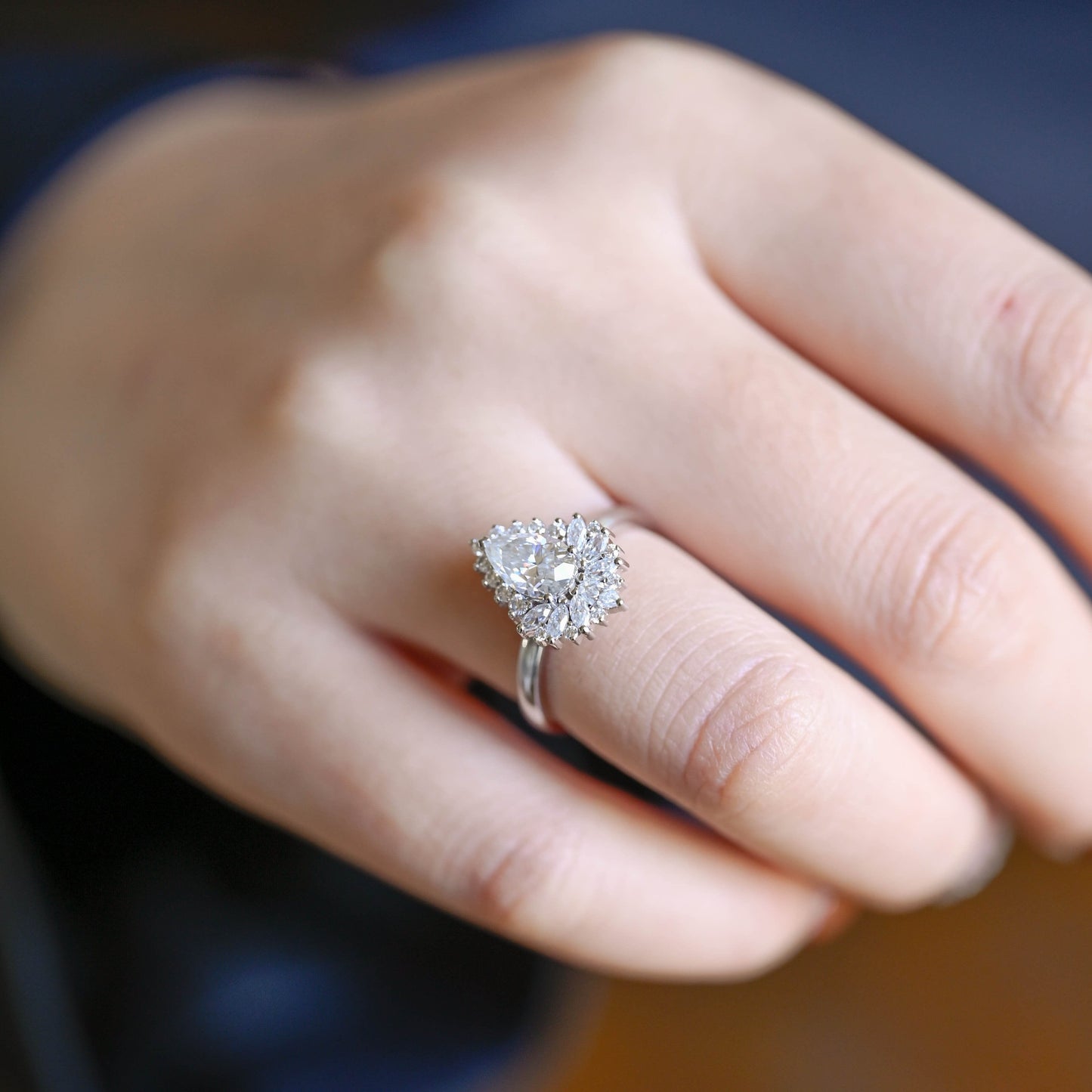 2 CT Round Three Stones Lab Grown Diamond Engagement Ring