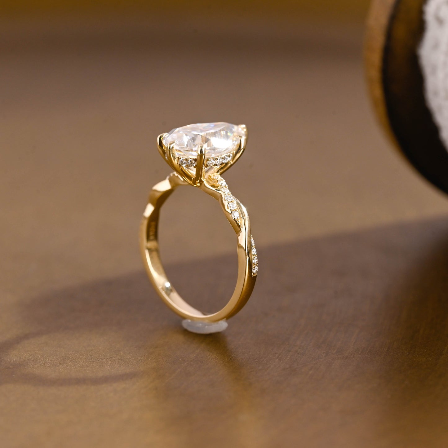 2 CT Round Three Stones Lab Grown Diamond Engagement Ring