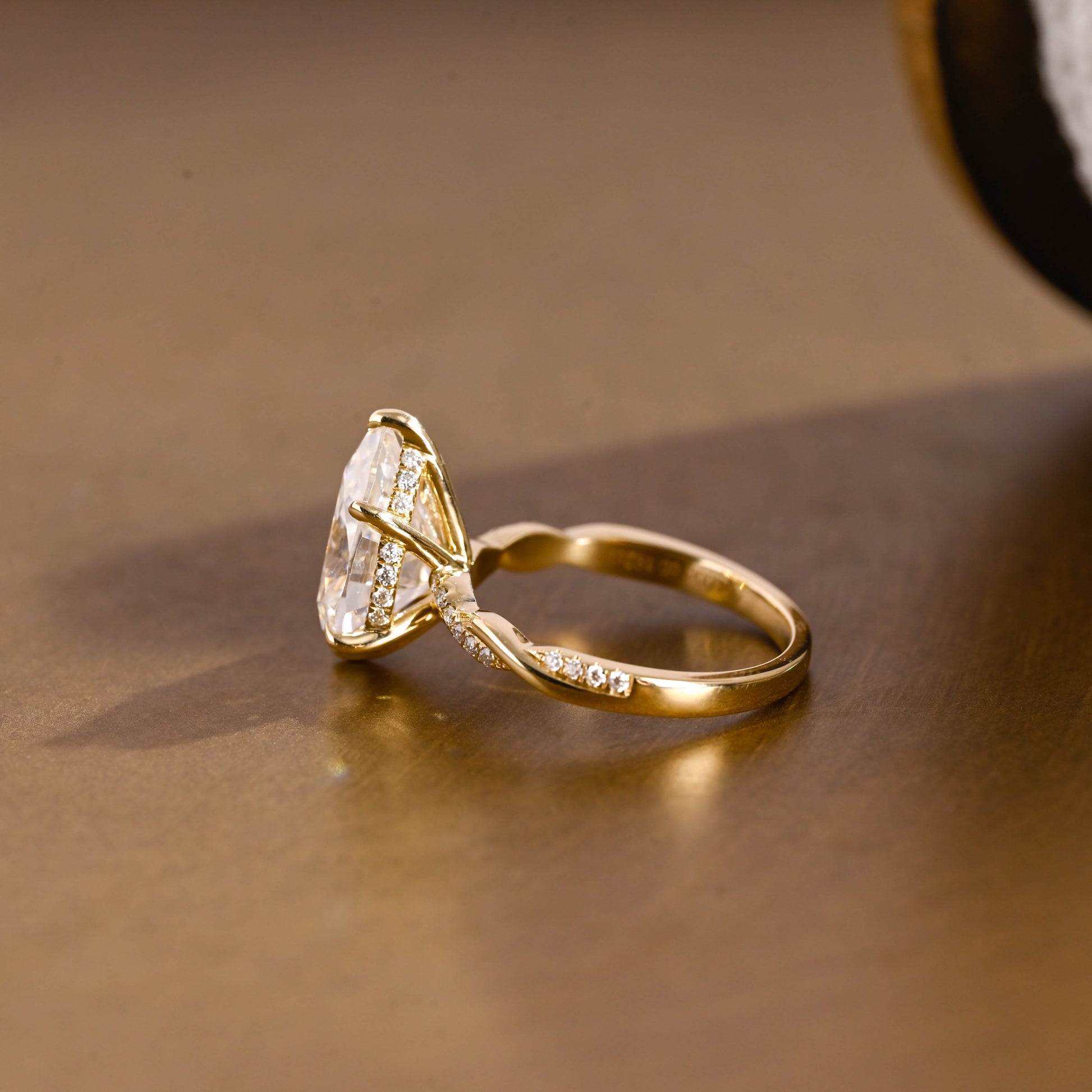 2 CT Round Three Stones Lab Grown Diamond Engagement Ring