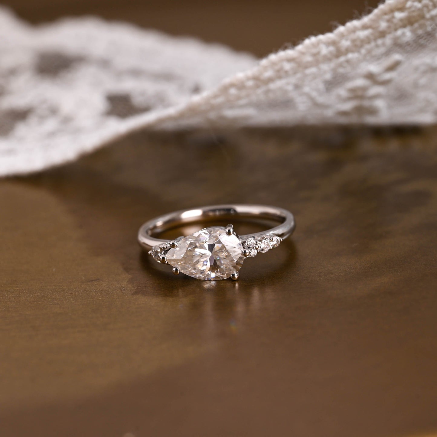 2 CT Round Three Stones Lab Grown Diamond Engagement Ring