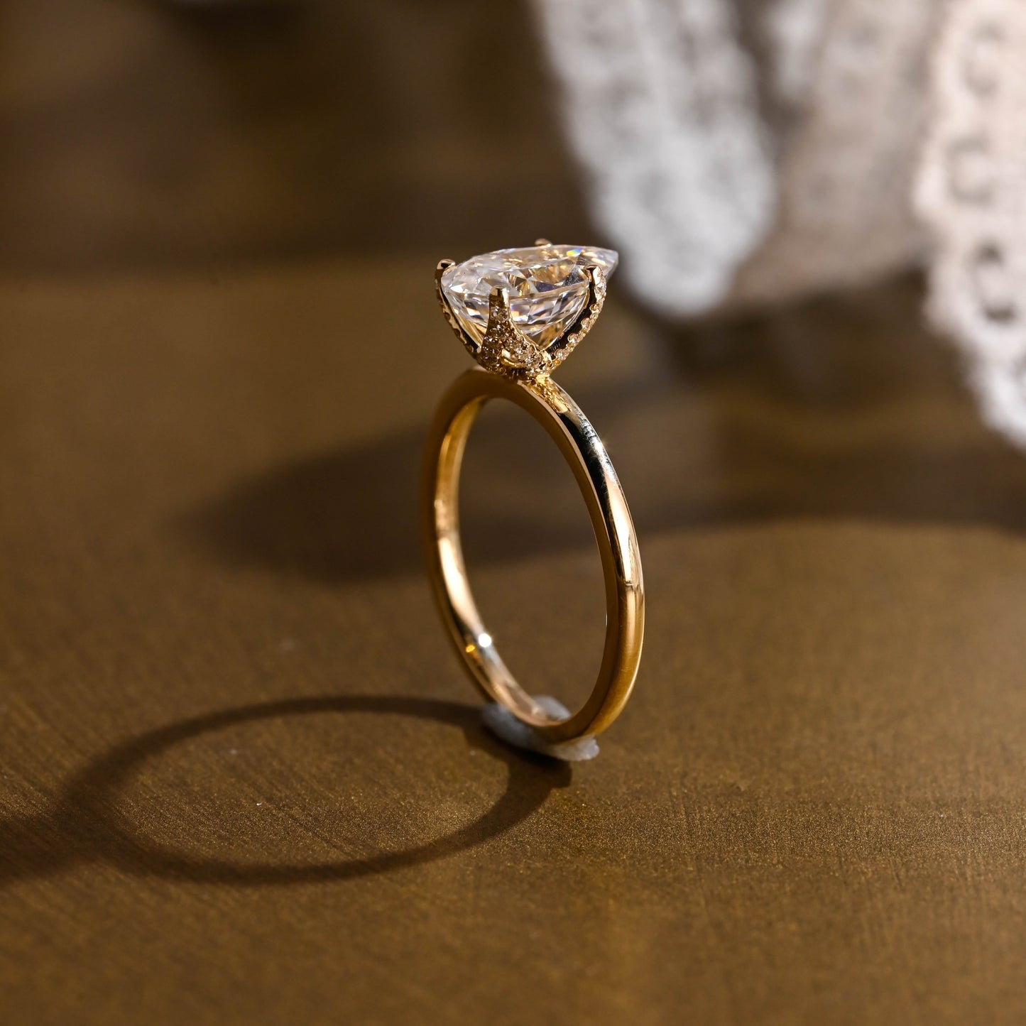 2 CT Round Three Stones Lab Grown Diamond Engagement Ring