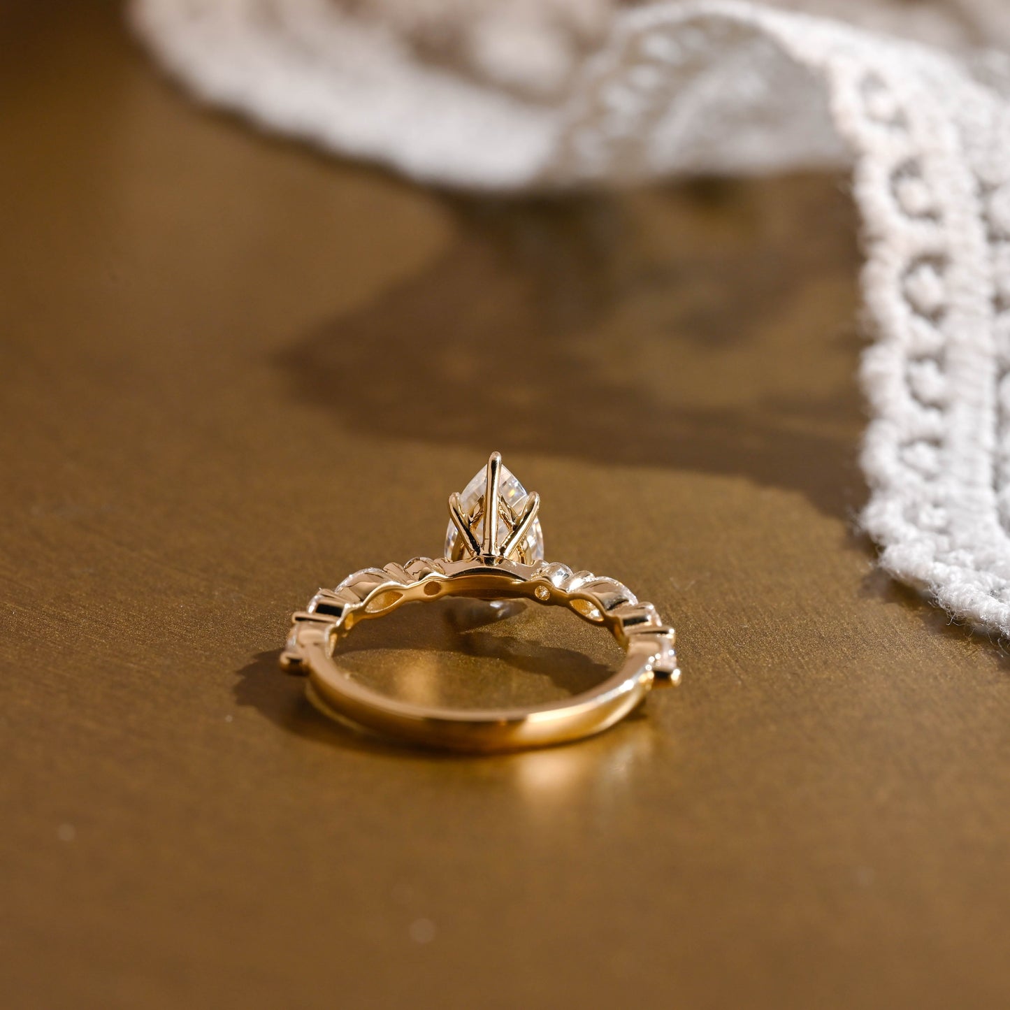 2 CT Round Three Stones Lab Grown Diamond Engagement Ring