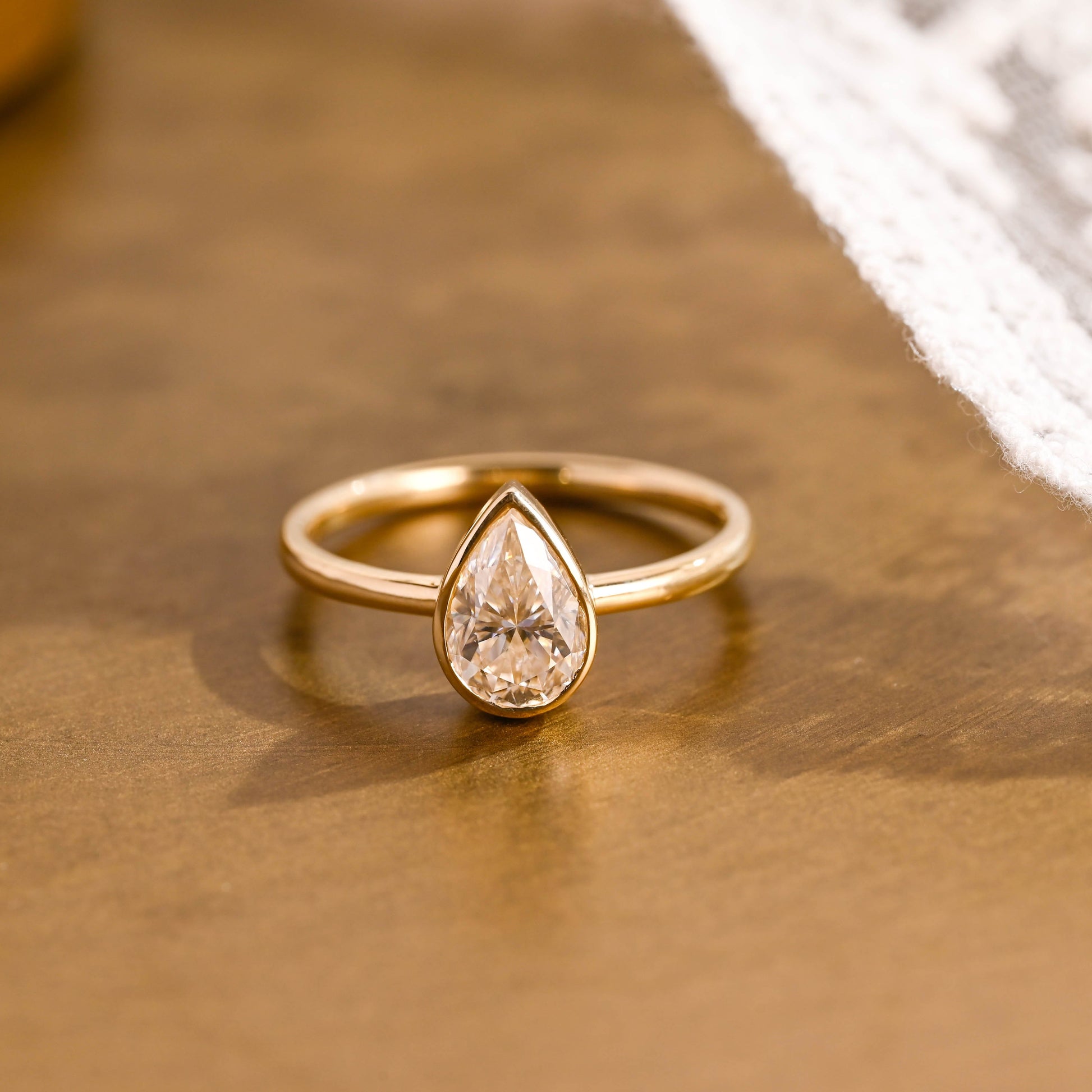 2 CT Round Three Stones Lab Grown Diamond Engagement Ring