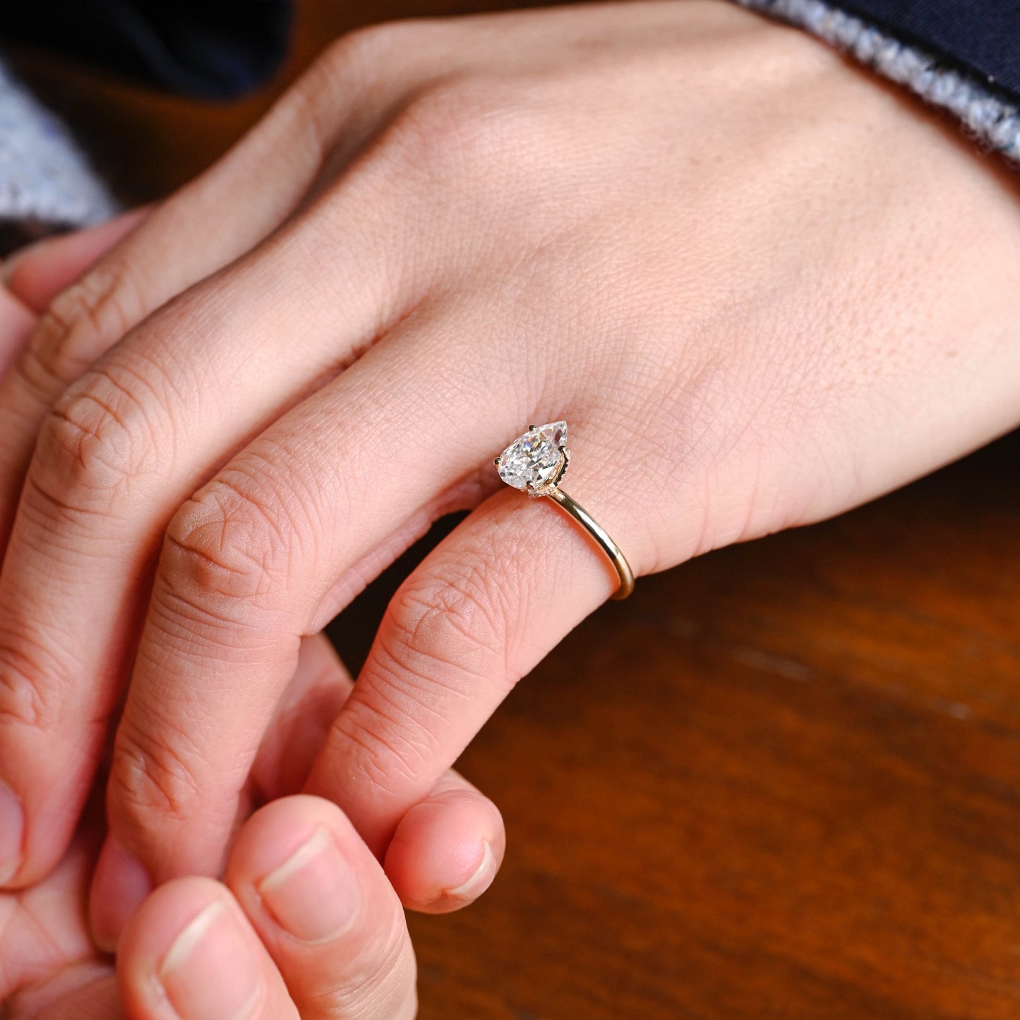 2 CT Round Three Stones Lab Grown Diamond Engagement Ring