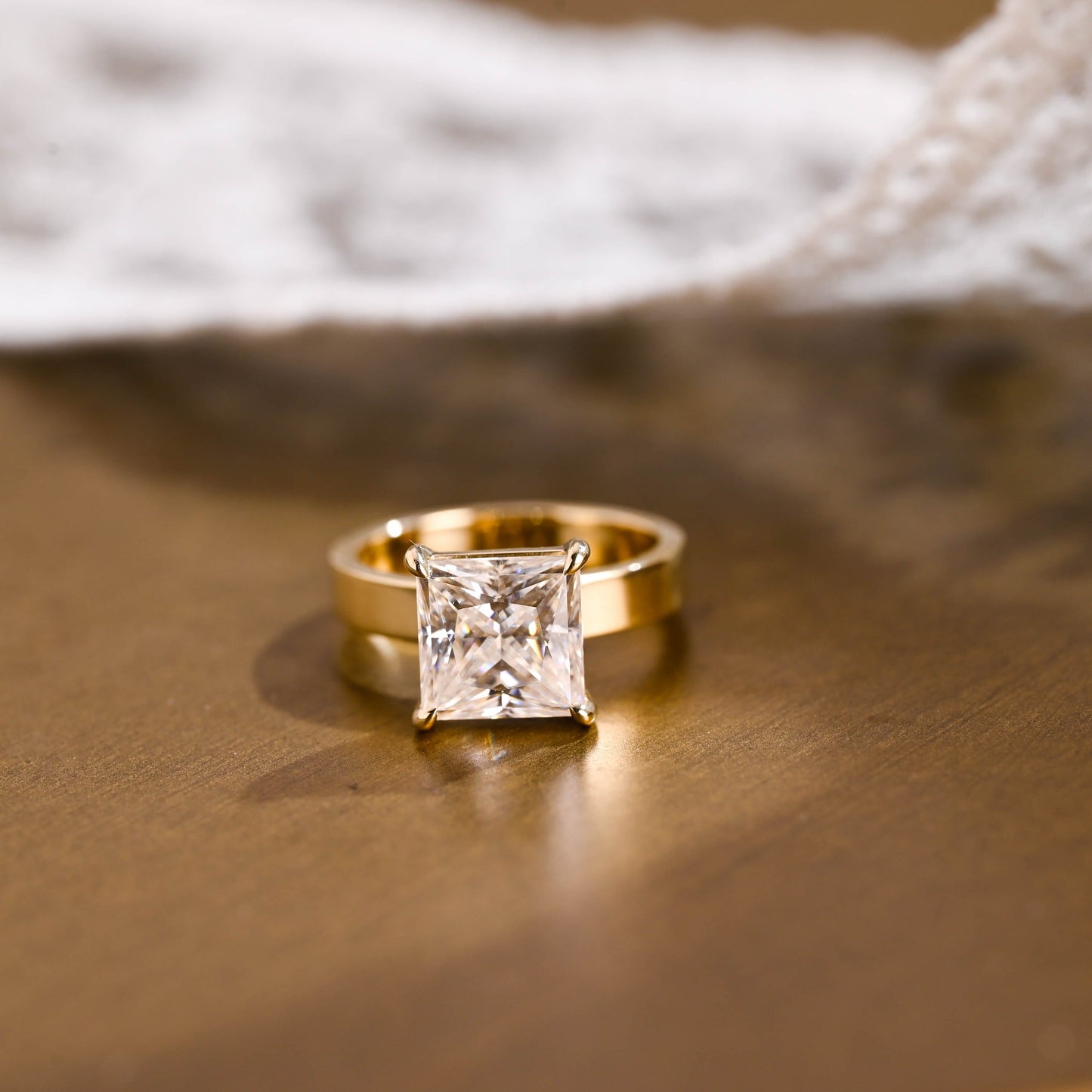 2 CT Round Three Stones Lab Grown Diamond Engagement Ring