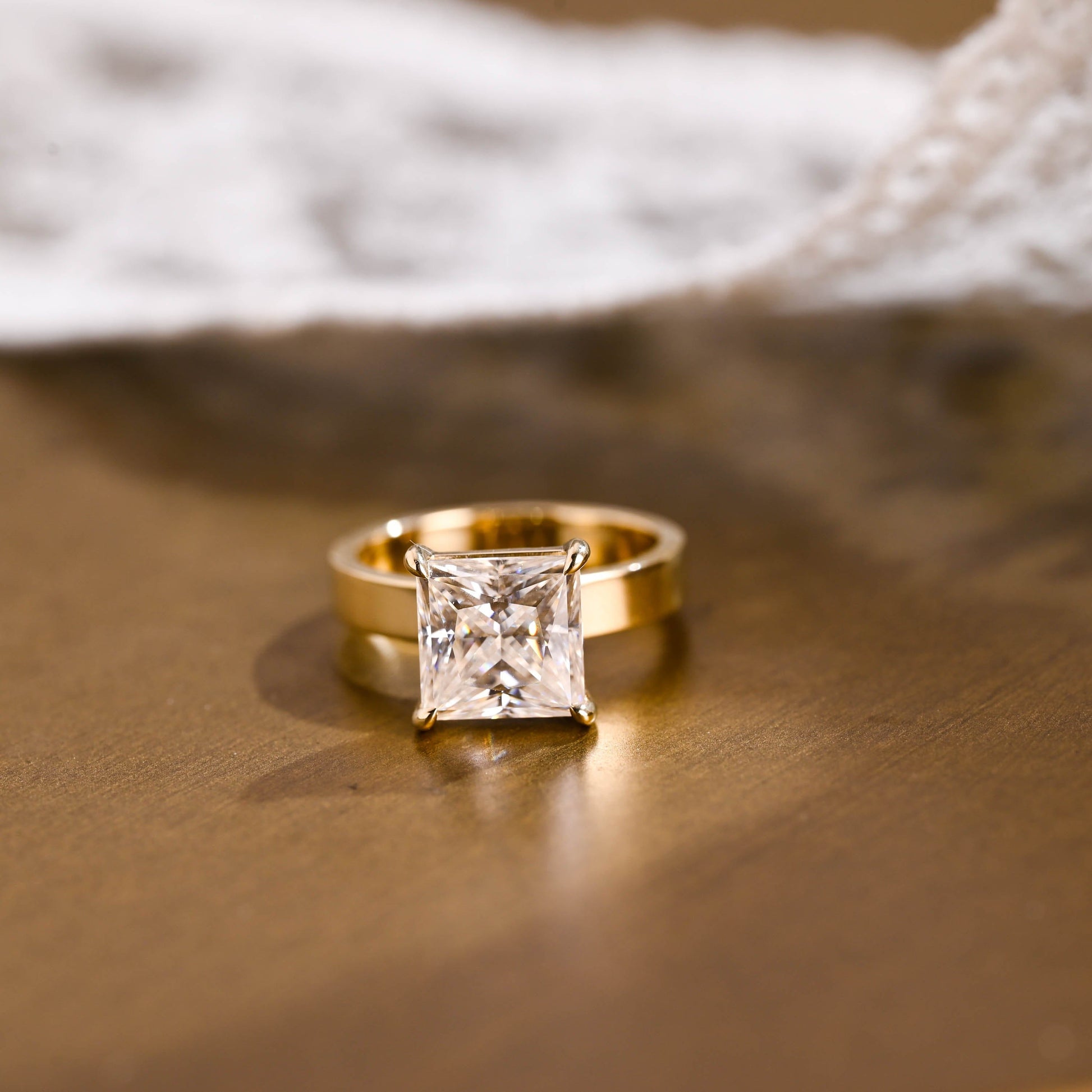 2 CT Round Three Stones Lab Grown Diamond Engagement Ring