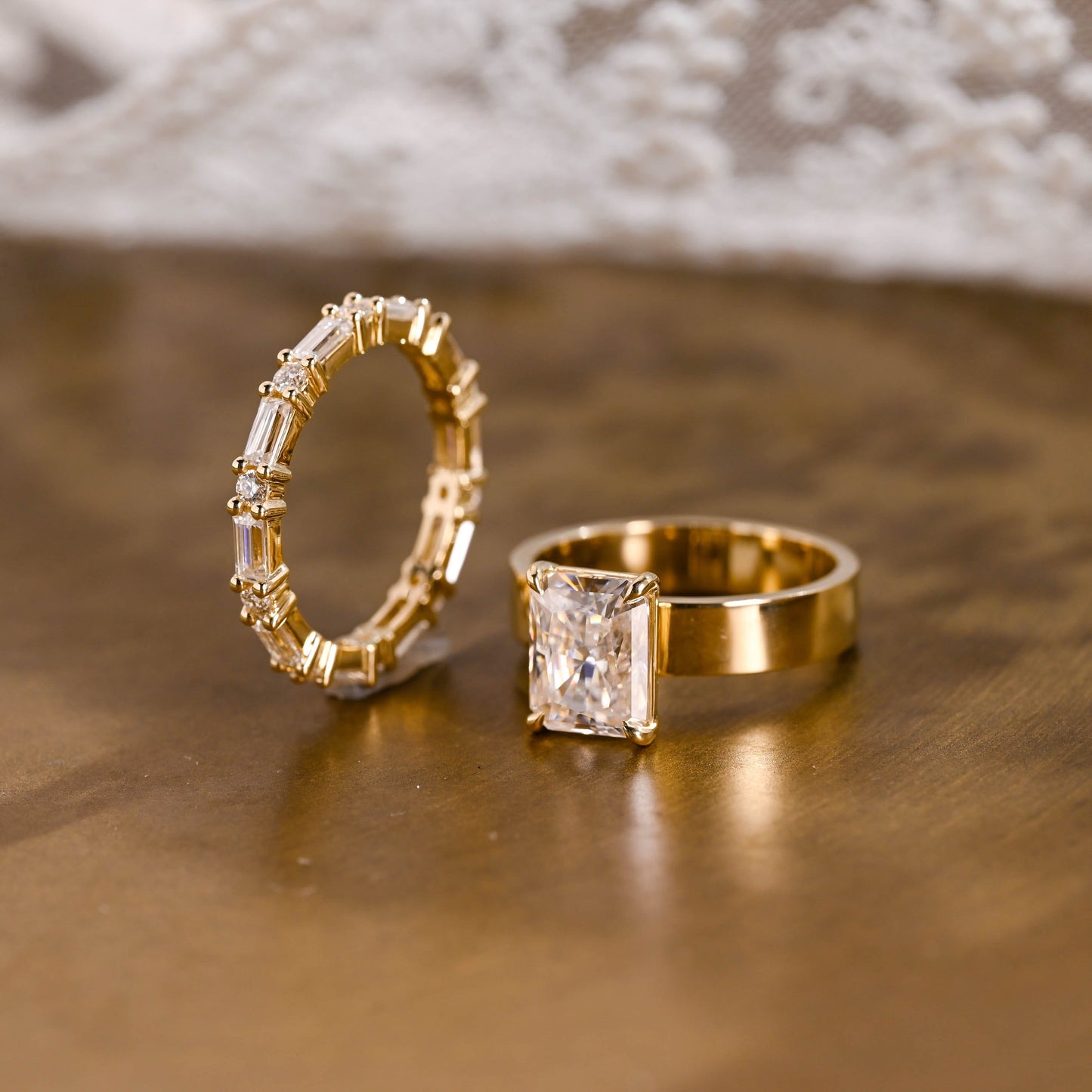 3.0 CT Round Pave Lab Grown Diamond Bridal Set