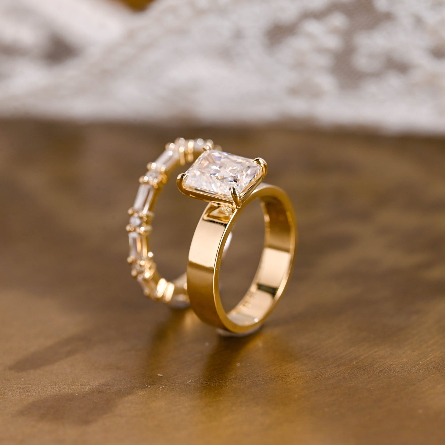 3.0 CT Round Pave Lab Grown Diamond Bridal Set