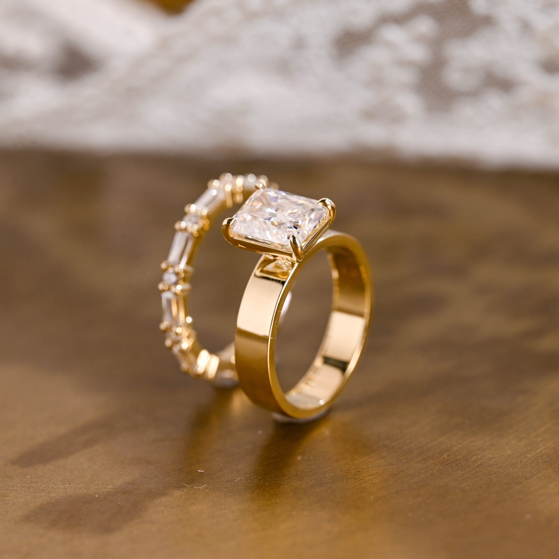 3.0 CT Round Pave Lab Grown Diamond Bridal Set