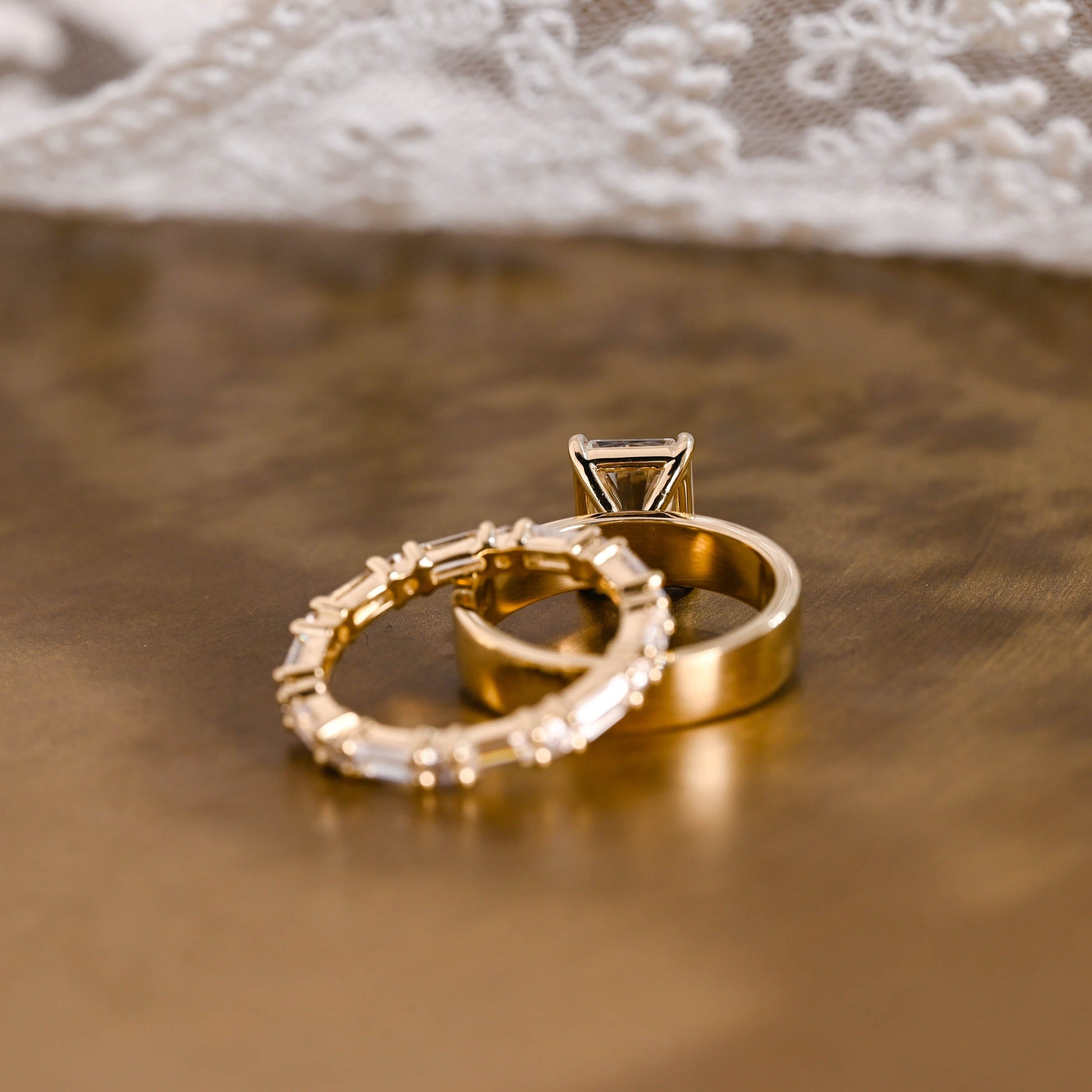3.0 CT Round Pave Lab Grown Diamond Bridal Set