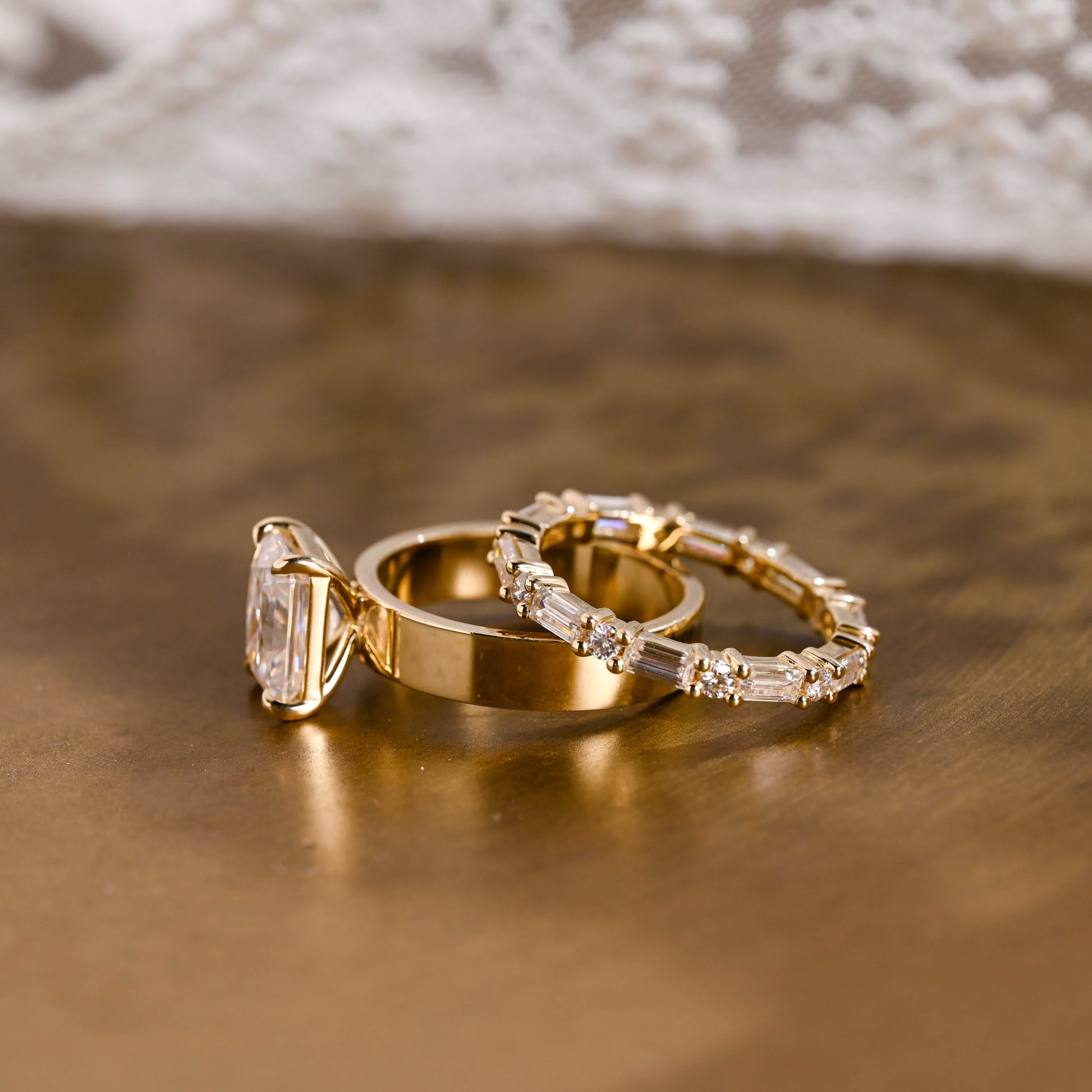 3.0 CT Round Pave Lab Grown Diamond Bridal Set