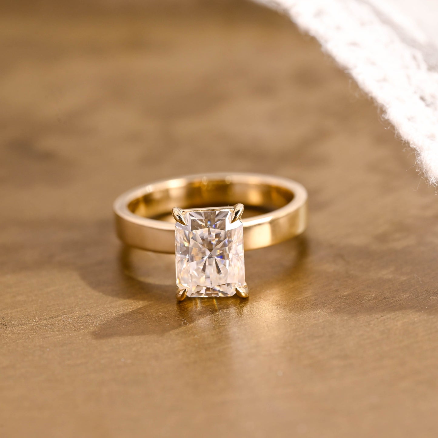 2 CT Round Three Stones Lab Grown Diamond Engagement Ring