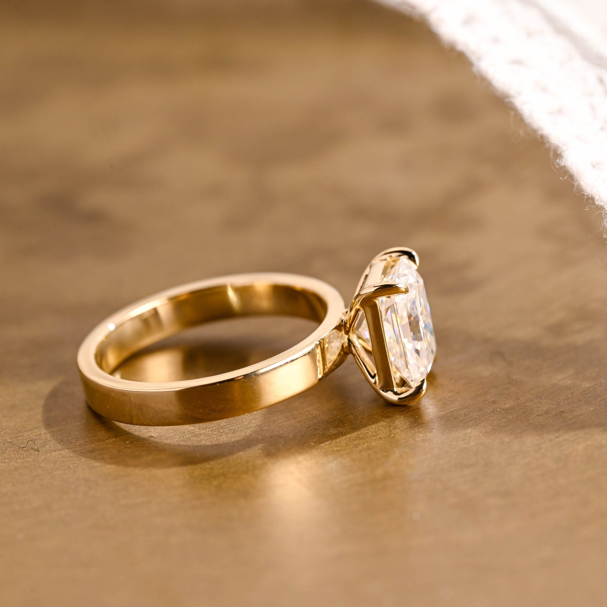 2 CT Round Three Stones Lab Grown Diamond Engagement Ring