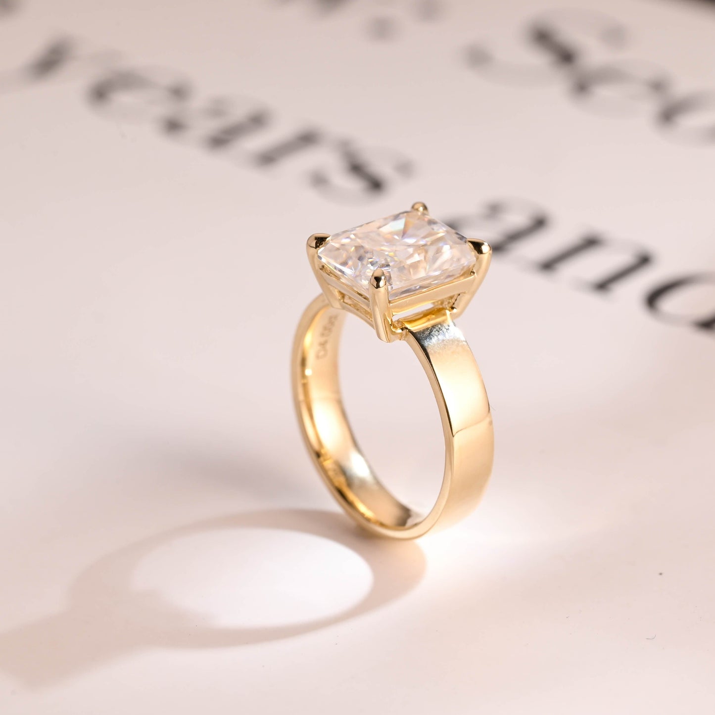 2 CT Round Three Stones Lab Grown Diamond Engagement Ring