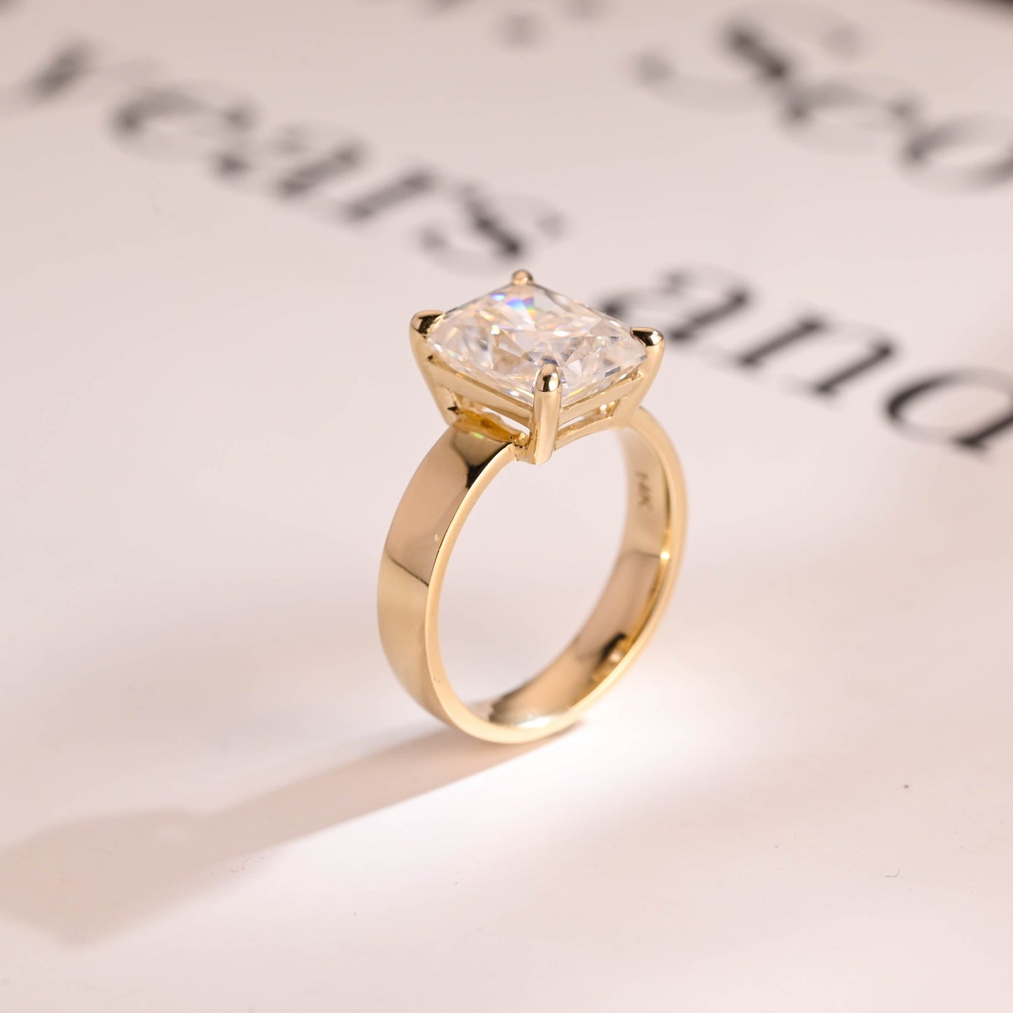 2 CT Round Three Stones Lab Grown Diamond Engagement Ring