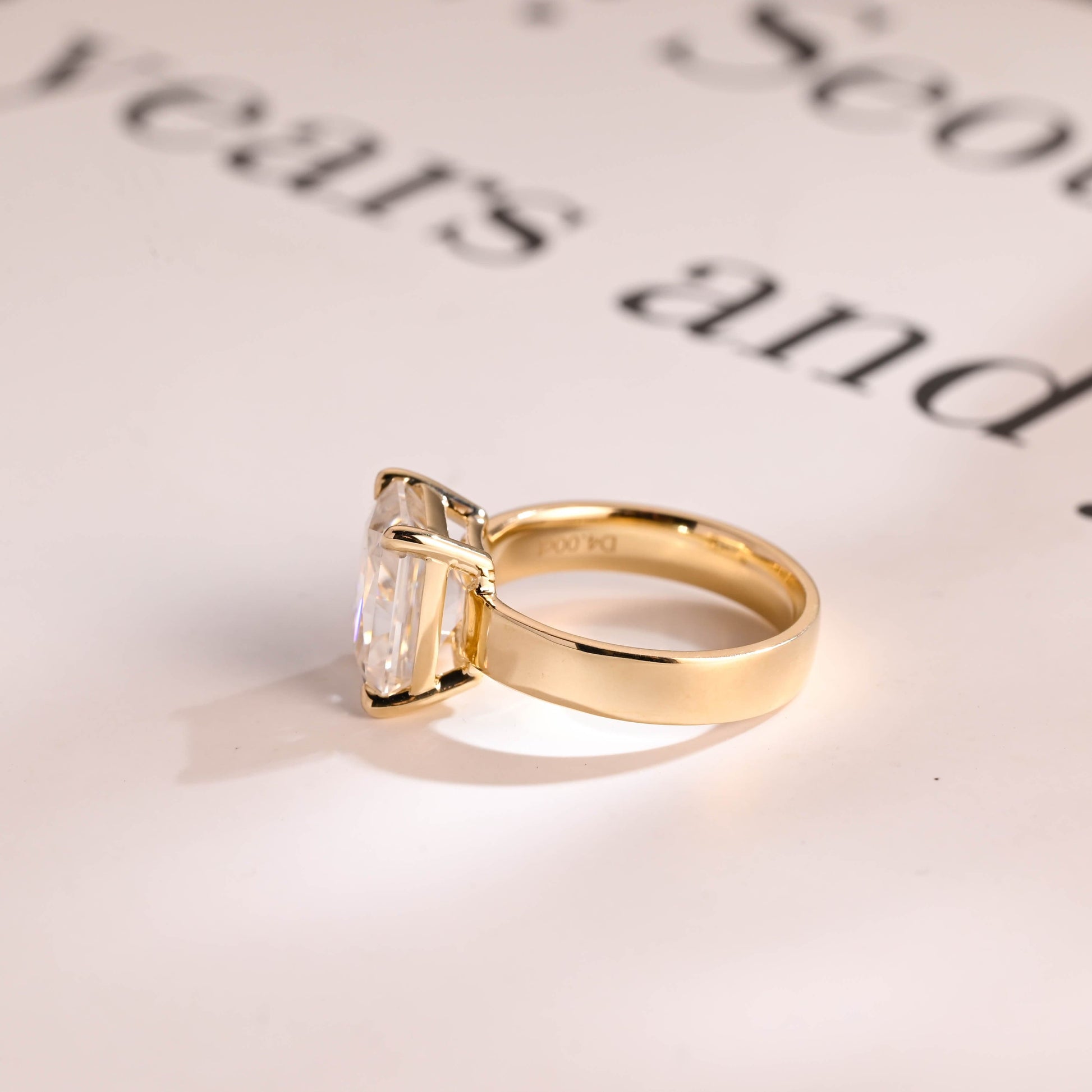 2 CT Round Three Stones Lab Grown Diamond Engagement Ring