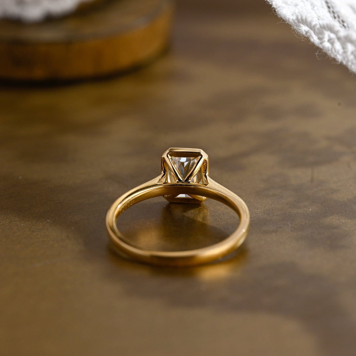 2 CT Round Three Stones Lab Grown Diamond Engagement Ring