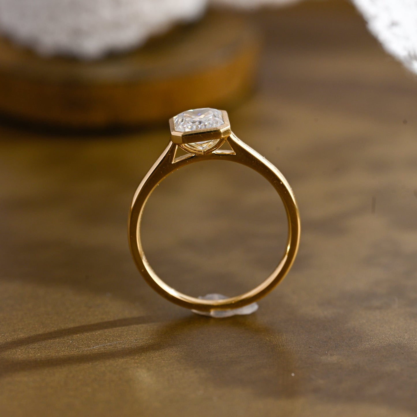 2 CT Round Three Stones Lab Grown Diamond Engagement Ring