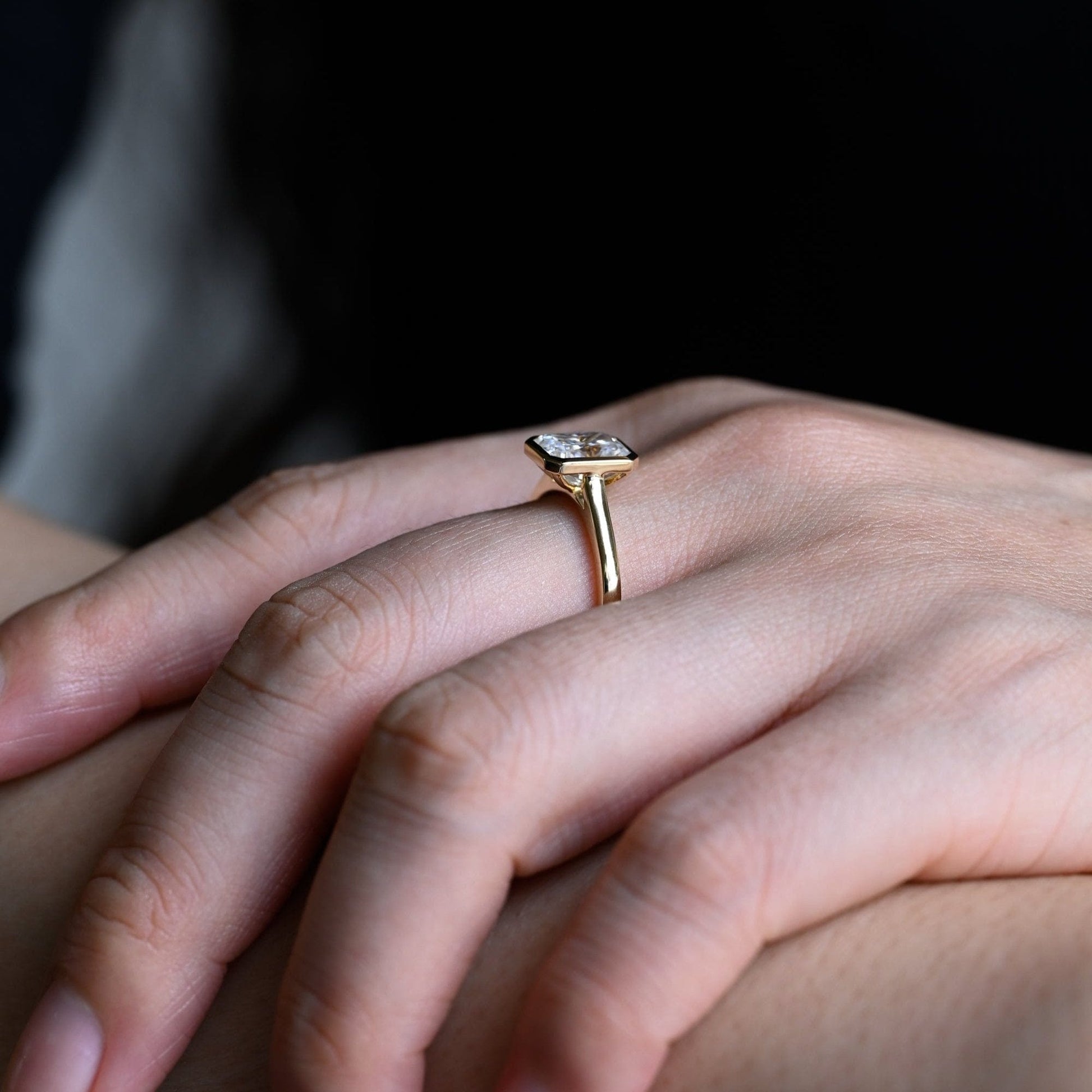 2 CT Round Three Stones Lab Grown Diamond Engagement Ring