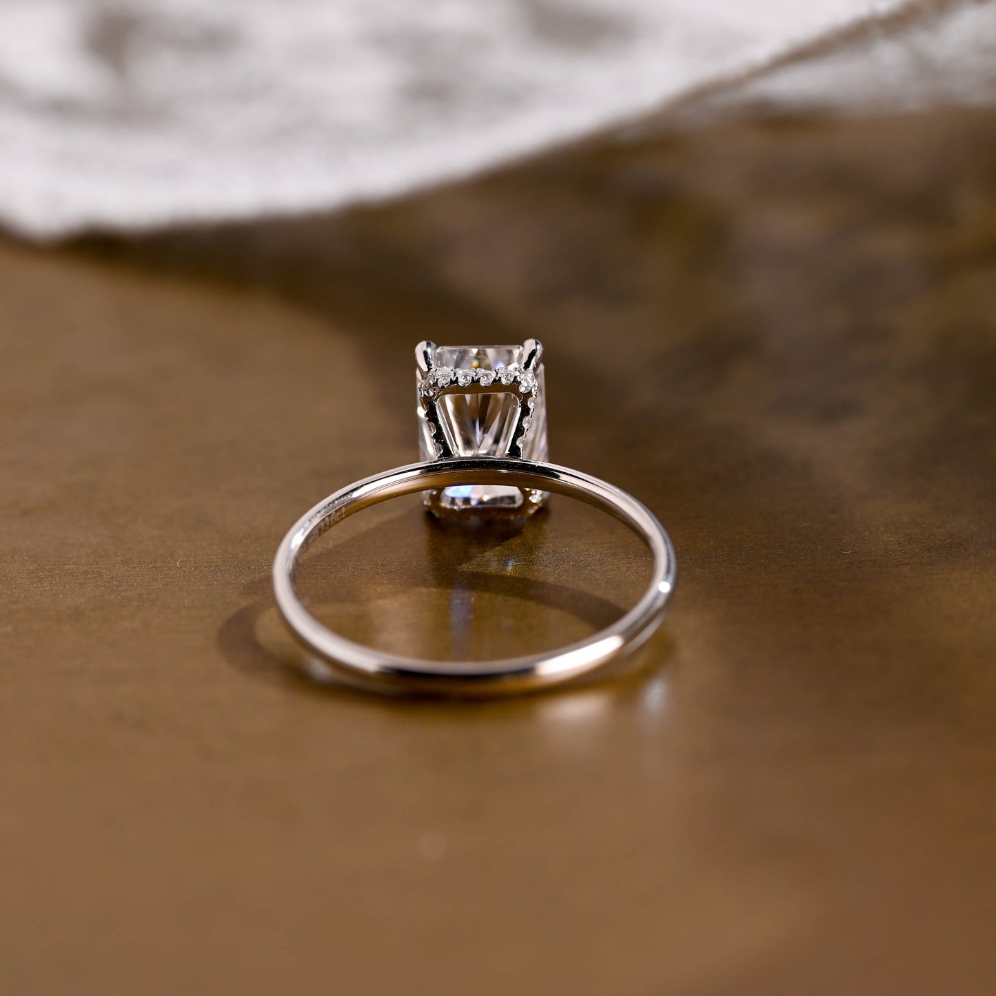 2 CT Round Three Stones Lab Grown Diamond Engagement Ring