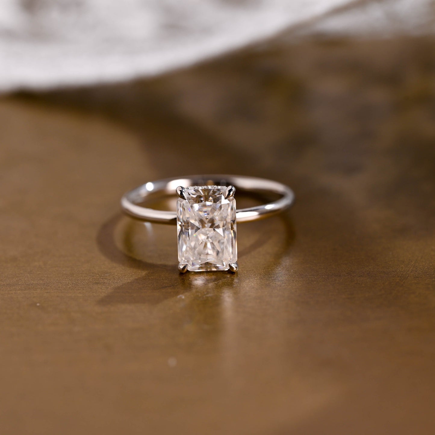 2 CT Round Three Stones Lab Grown Diamond Engagement Ring