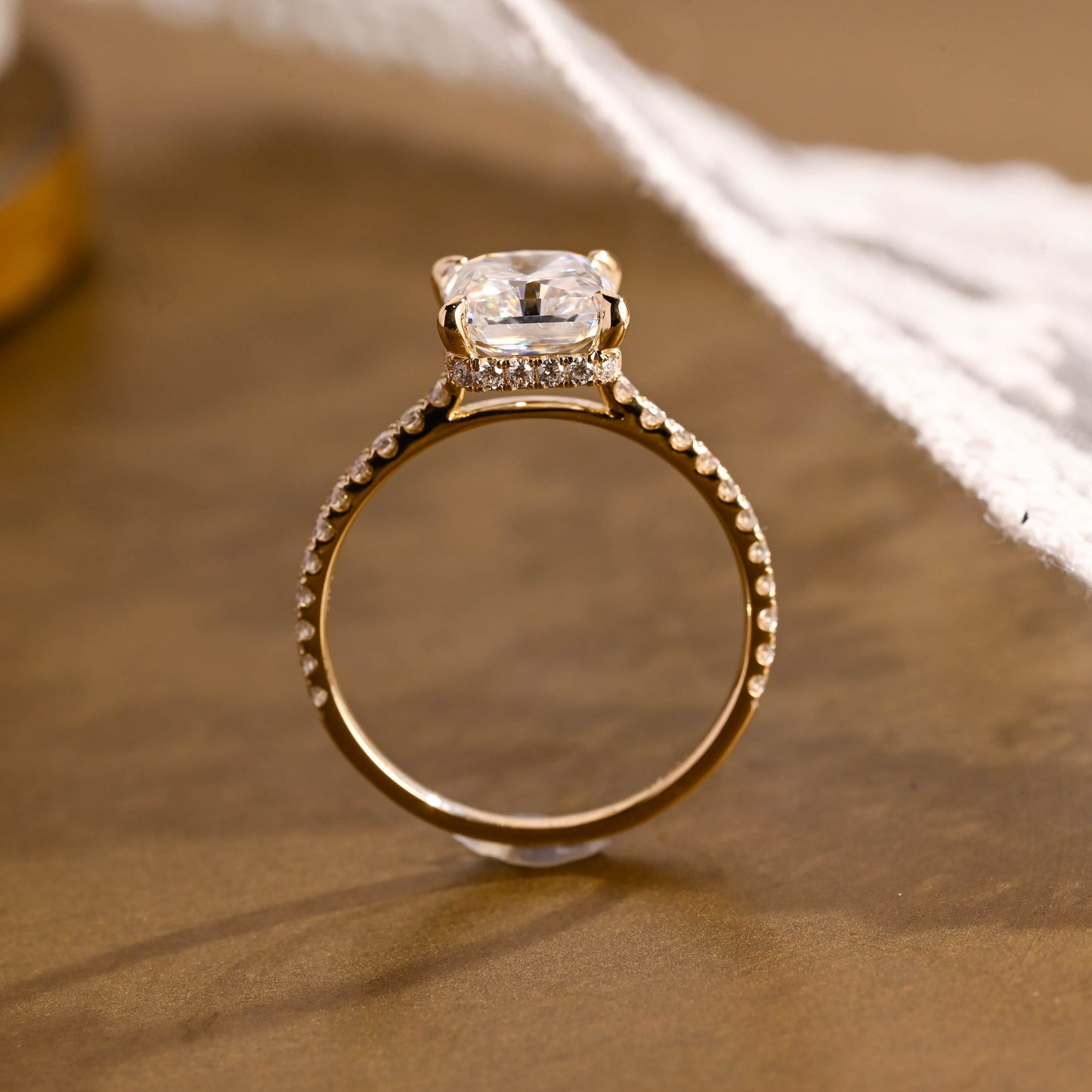 2 CT Round Three Stones Lab Grown Diamond Engagement Ring