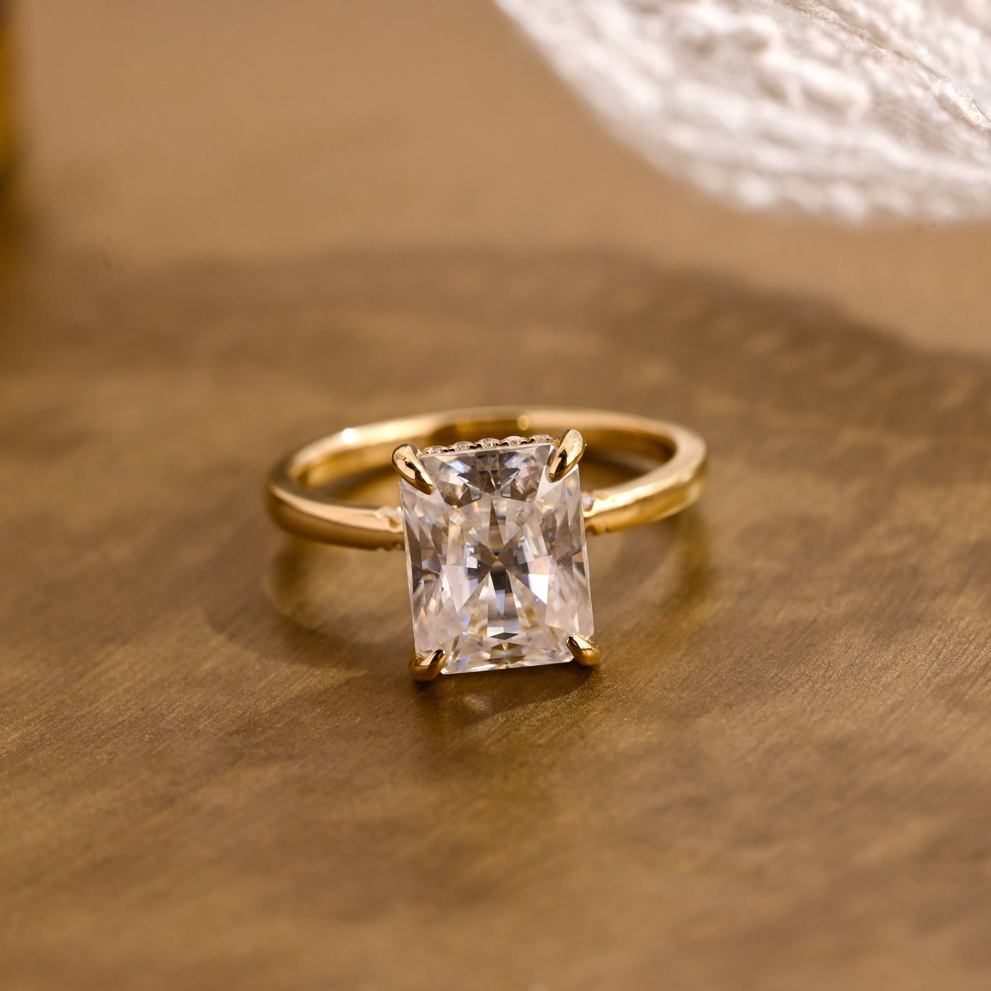2 CT Round Three Stones Lab Grown Diamond Engagement Ring