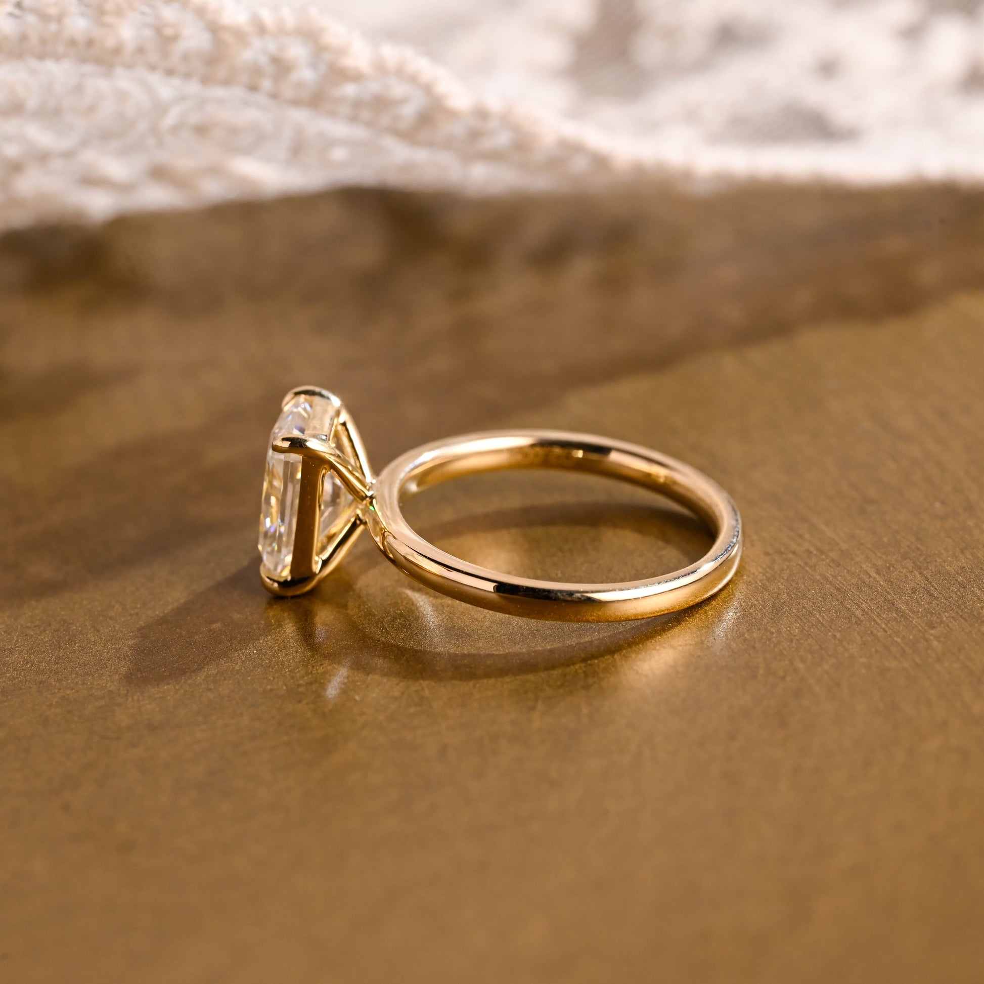 2 CT Round Three Stones Lab Grown Diamond Engagement Ring
