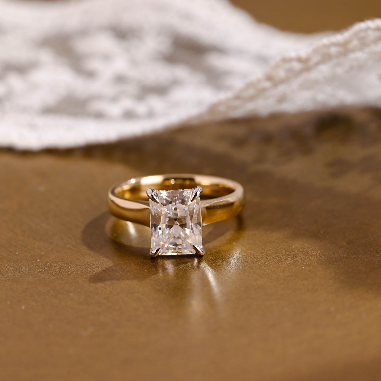 2 CT Round Three Stones Lab Grown Diamond Engagement Ring