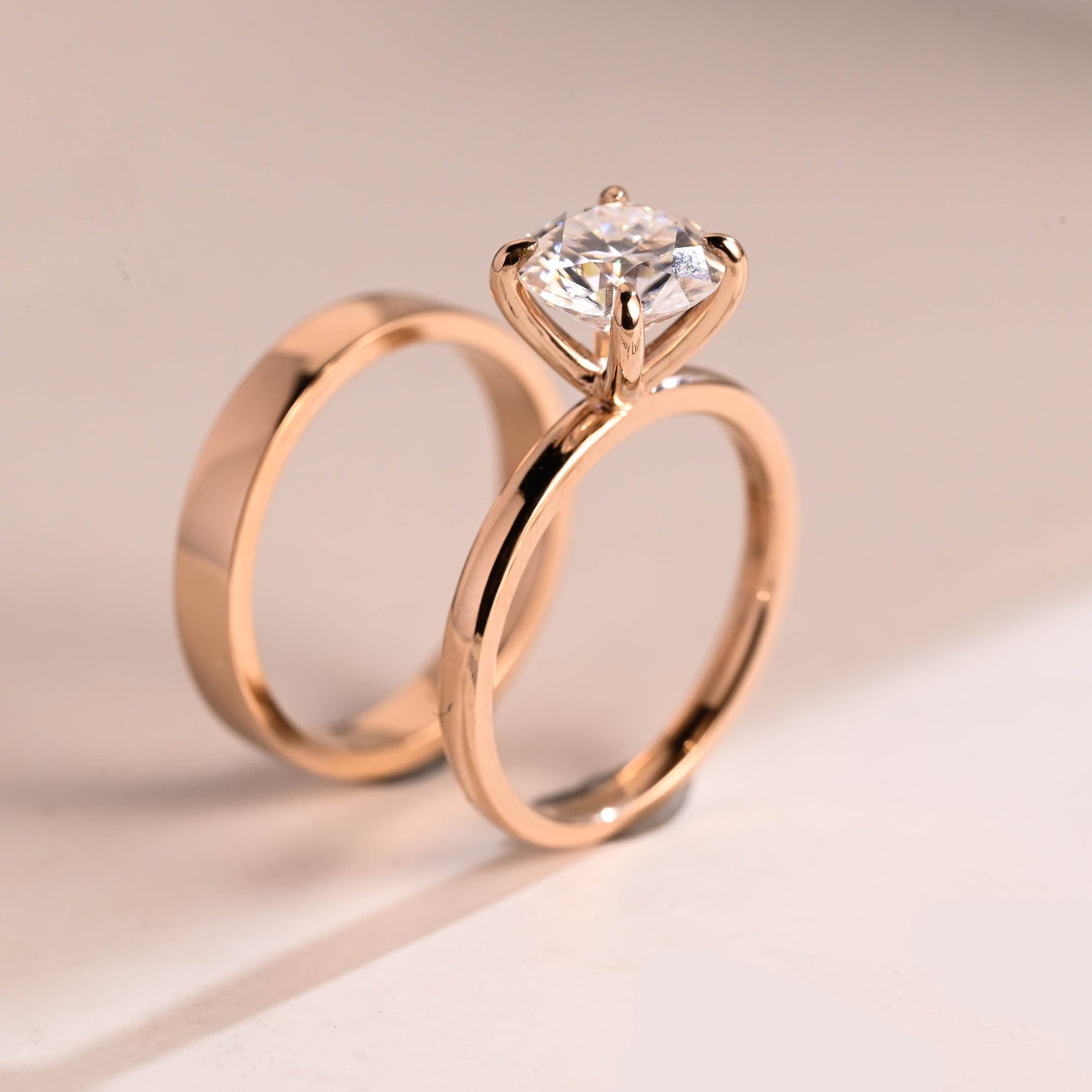 3.0 CT Round Pave Lab Grown Diamond Bridal Set