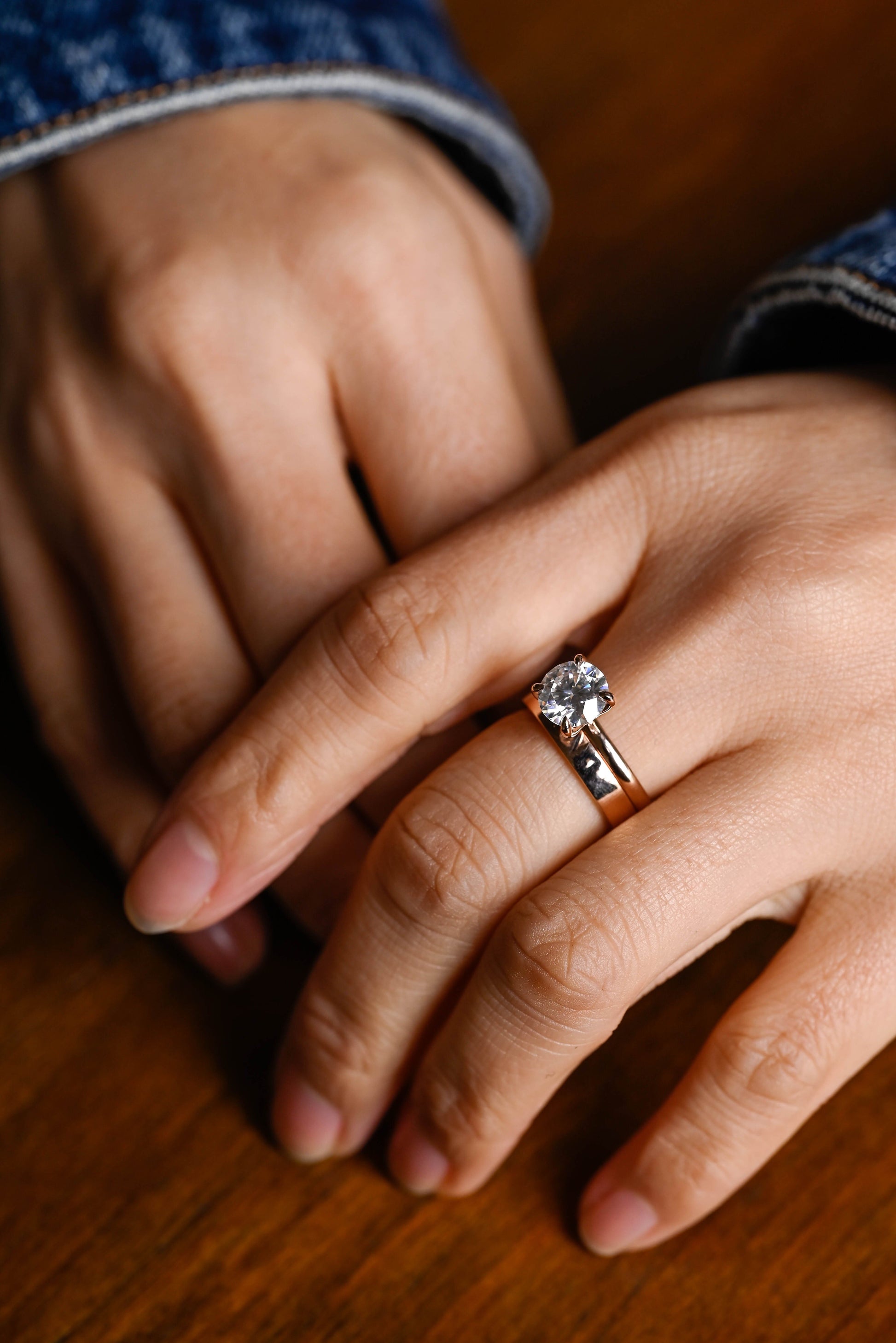 3.0 CT Round Pave Lab Grown Diamond Bridal Set