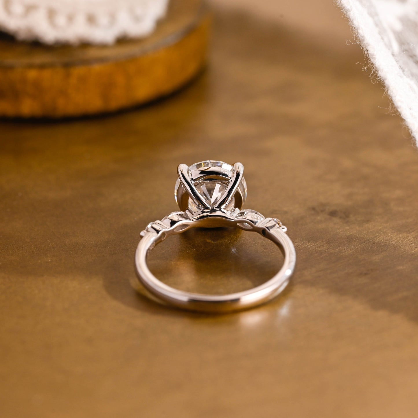 2 CT Round Three Stones Lab Grown Diamond Engagement Ring
