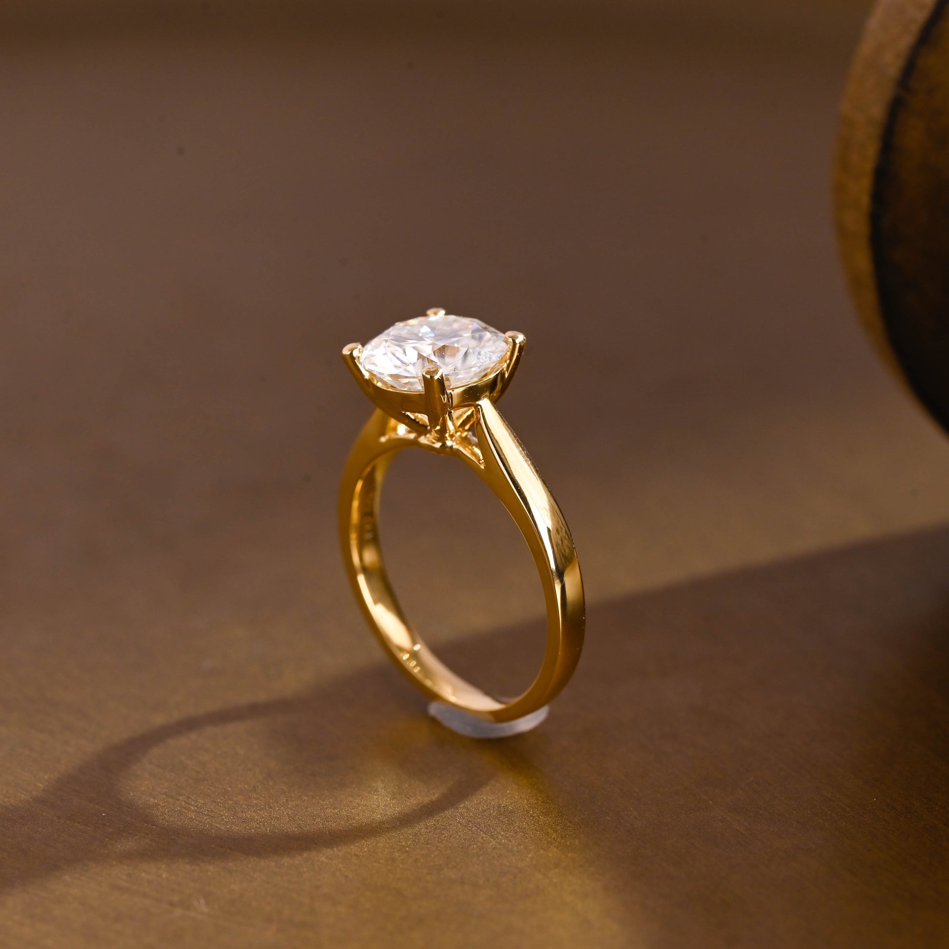 2 CT Round Three Stones Lab Grown Diamond Engagement Ring