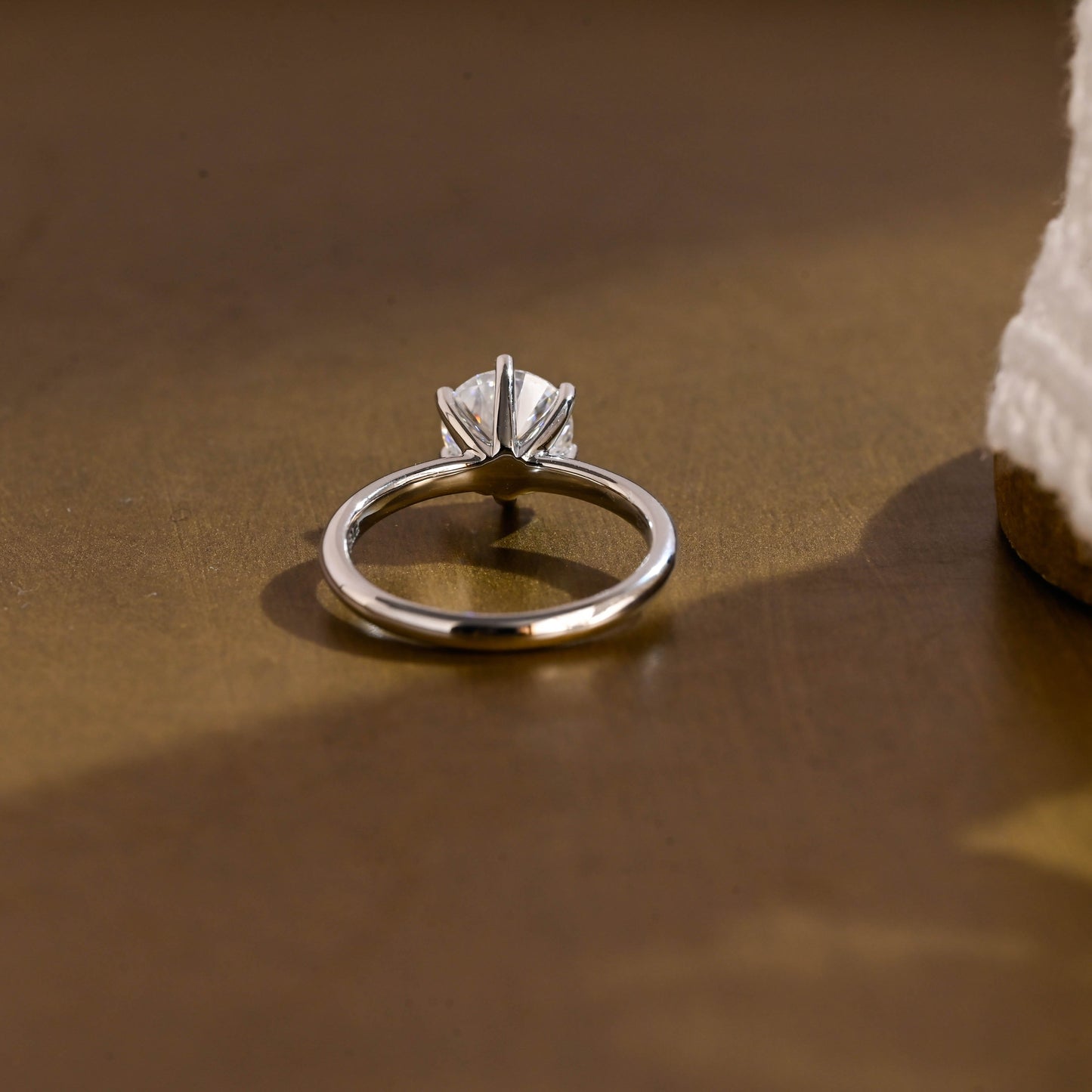 2 CT Round Three Stones Lab Grown Diamond Engagement Ring