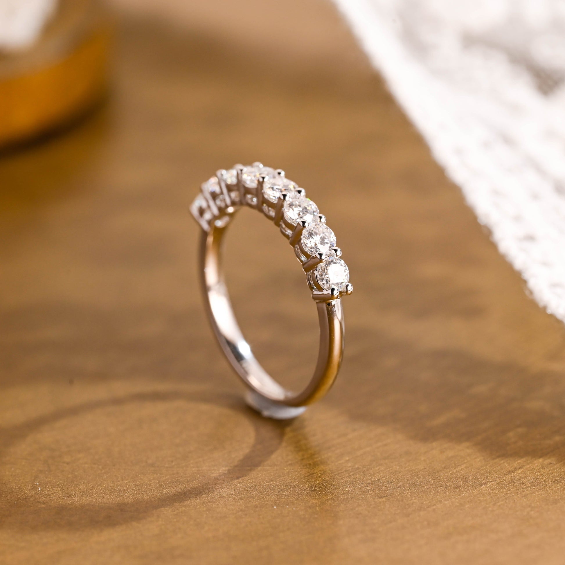 0.37 CT Round Full Eternity Lab Grown Diamond Wedding Band