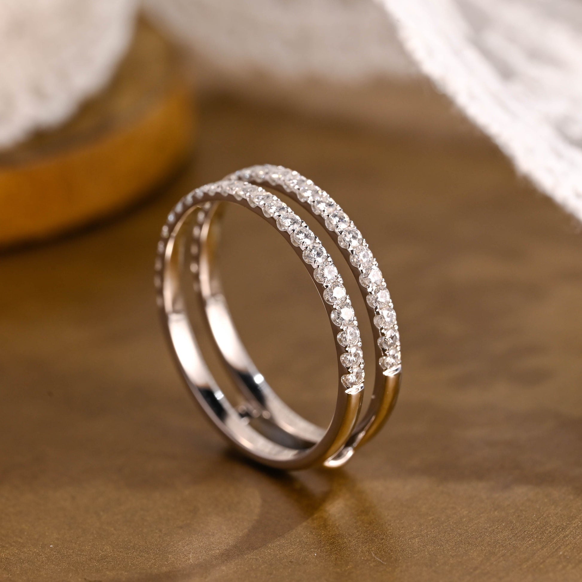 0.37 CT Round Full Eternity Lab Grown Diamond Wedding Band