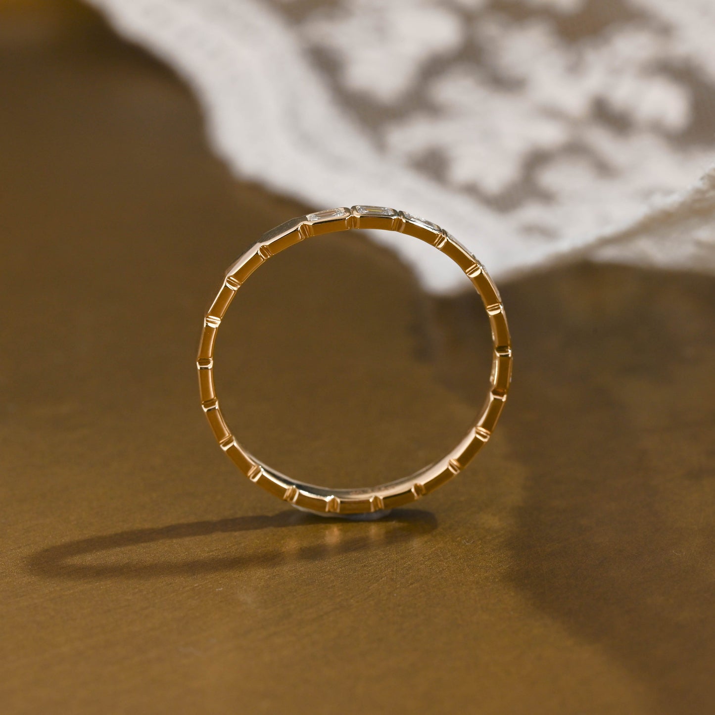 0.37 CT Round Full Eternity Lab Grown Diamond Wedding Band