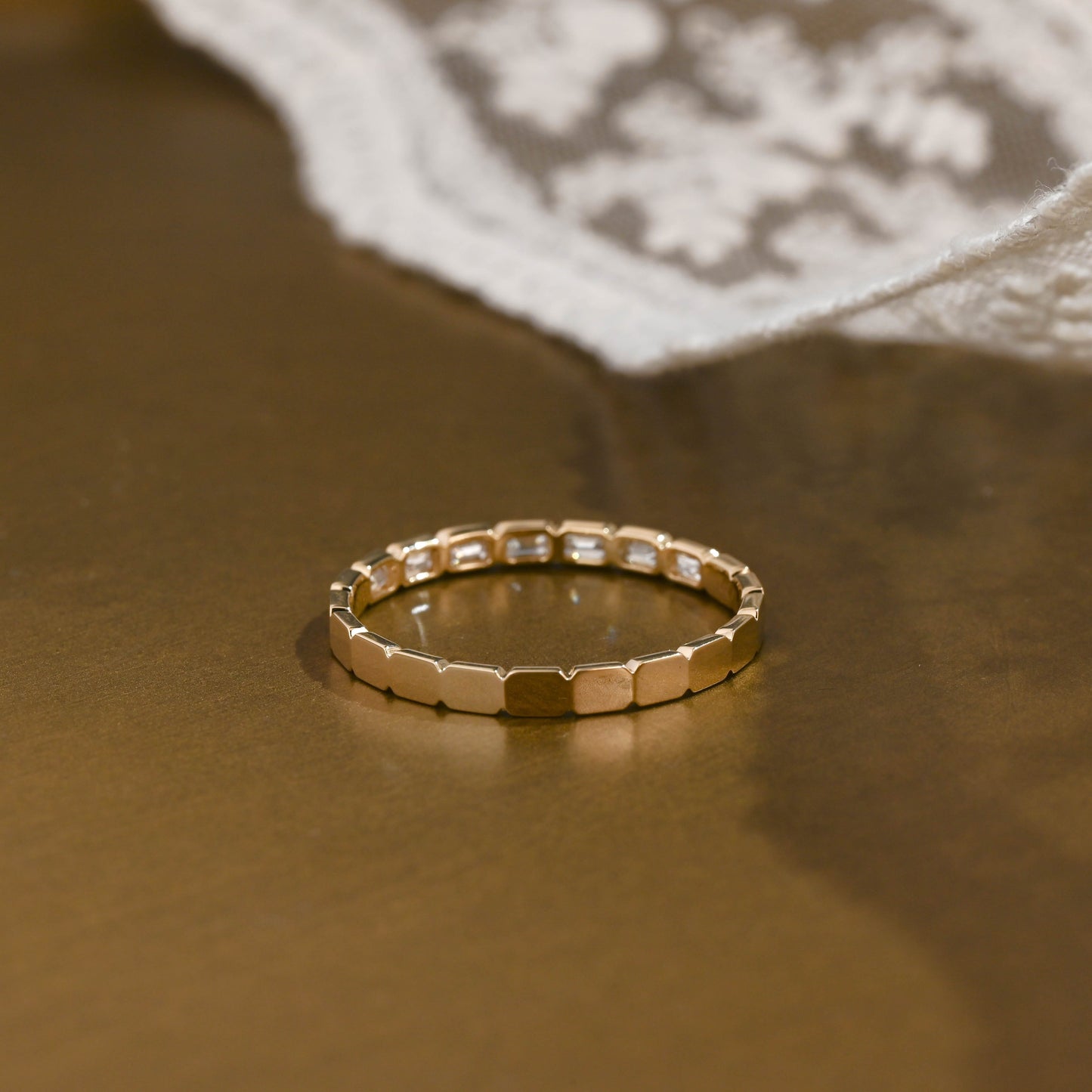 0.37 CT Round Full Eternity Lab Grown Diamond Wedding Band