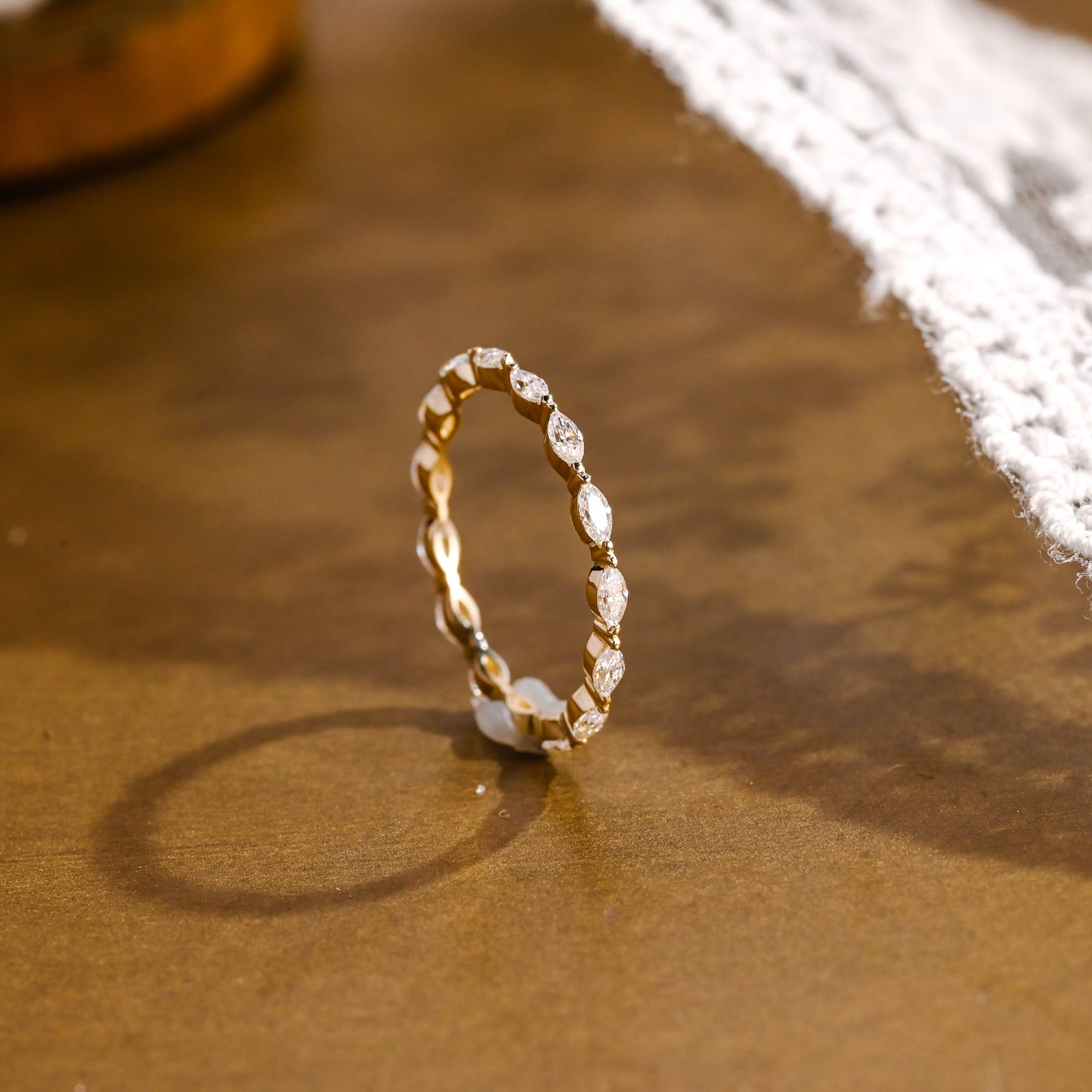 0.37 CT Round Full Eternity Lab Grown Diamond Wedding Band